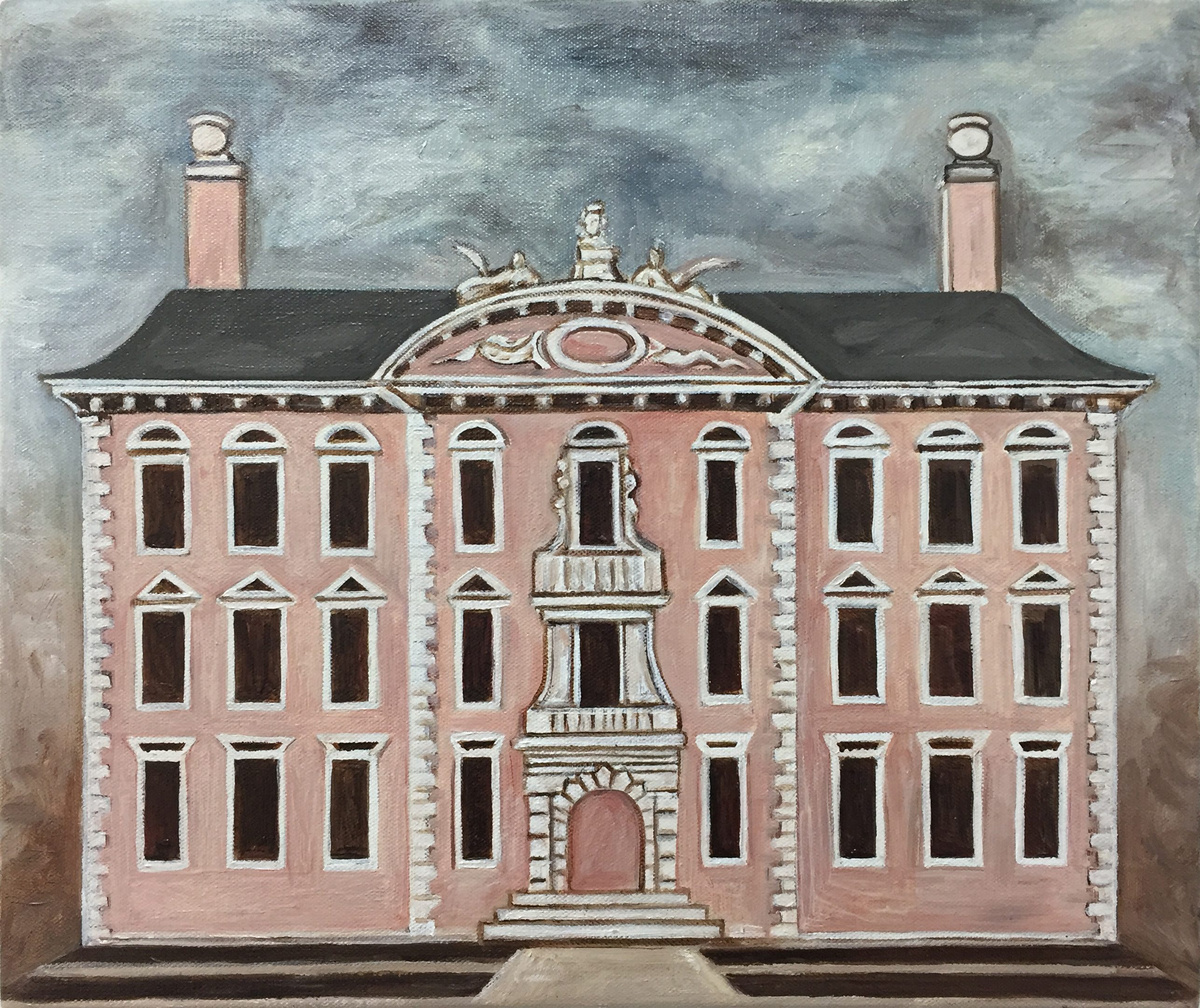 Historic Pink House Canvas