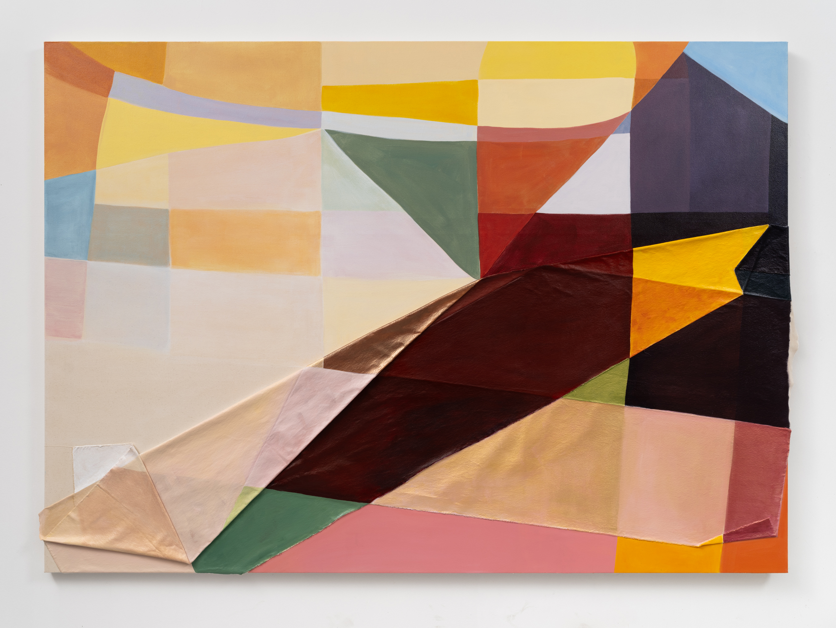 Golden Hour, 2025, 60 x 84 in, Acrylic and canvas on canvas