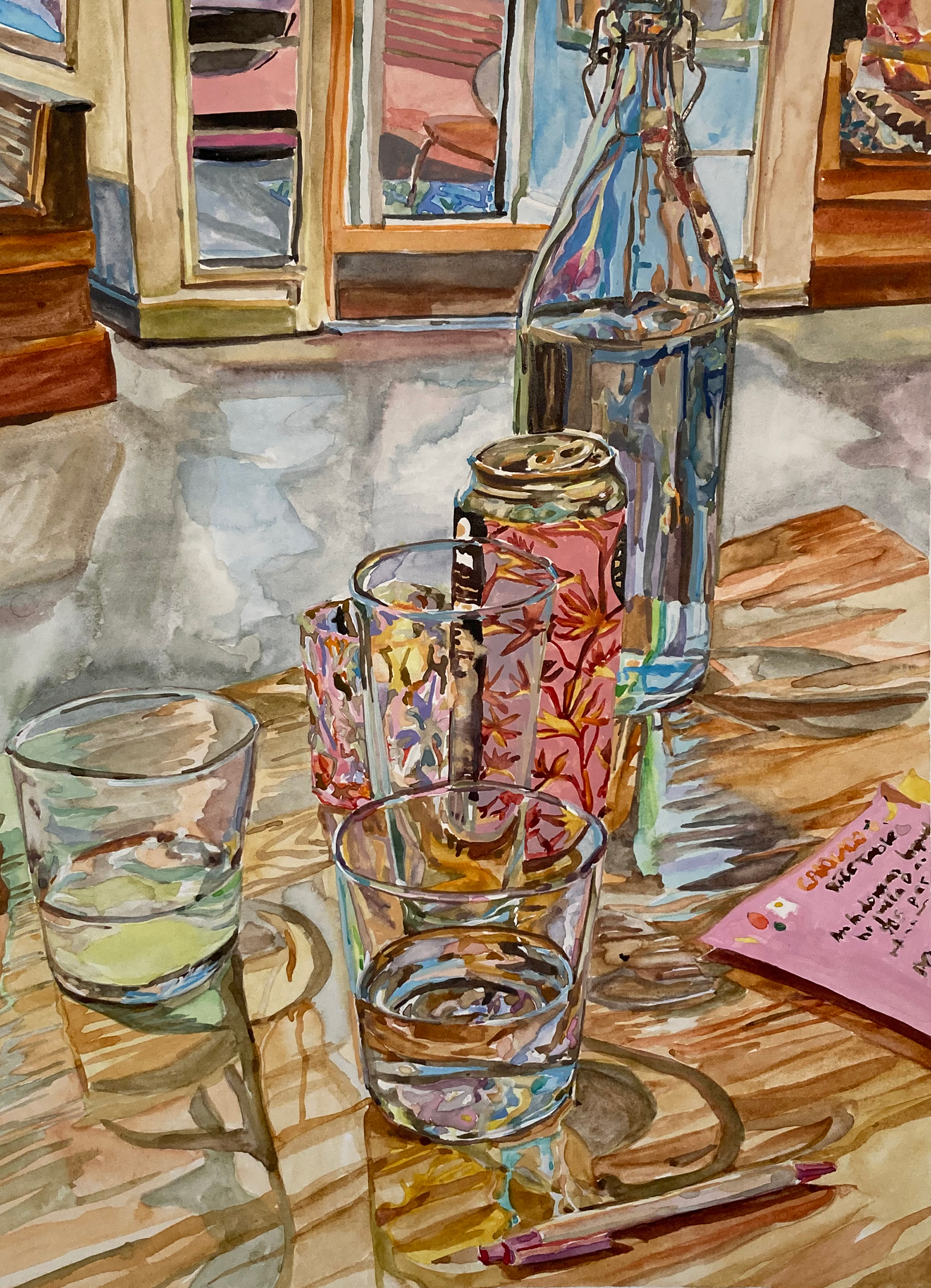 Watercolor on Bristol, 9x12 in