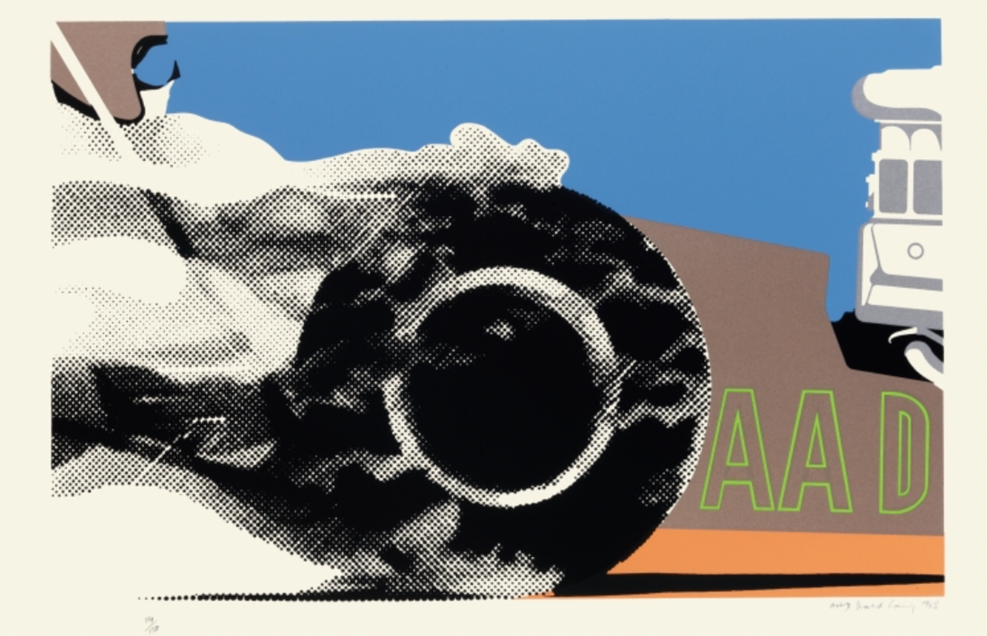 AAD, 1968 Screen Print 19¾ x 30¼ in. 50x76.9cm