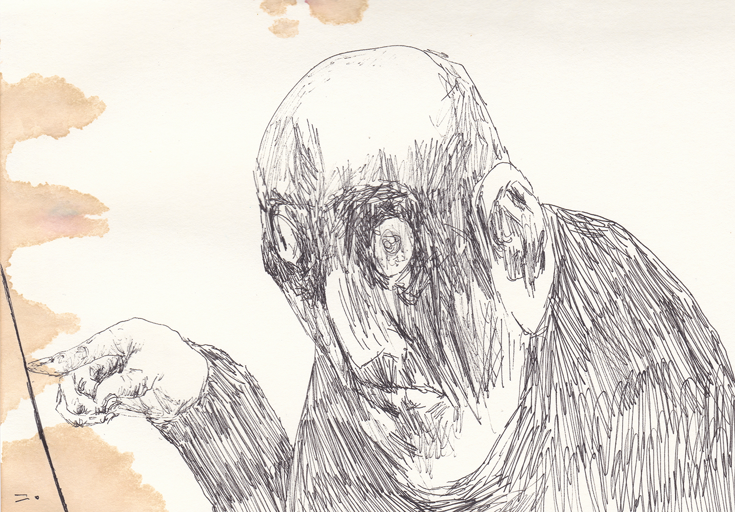 저..혹시, 2017, pen on paper, 14.8*21(cm)