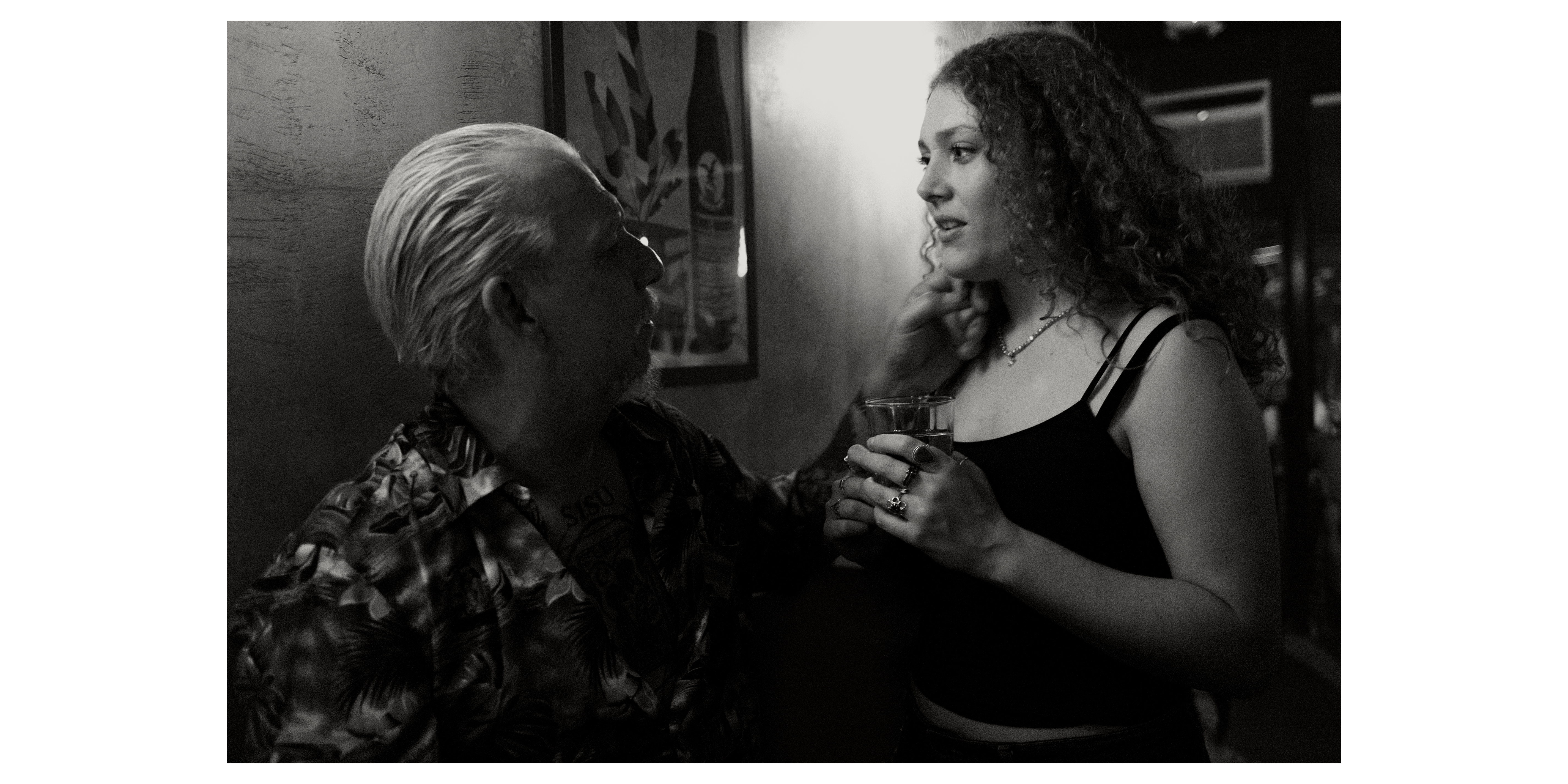 Chris and Stephee at the bar, Bushwick, NY, 2024