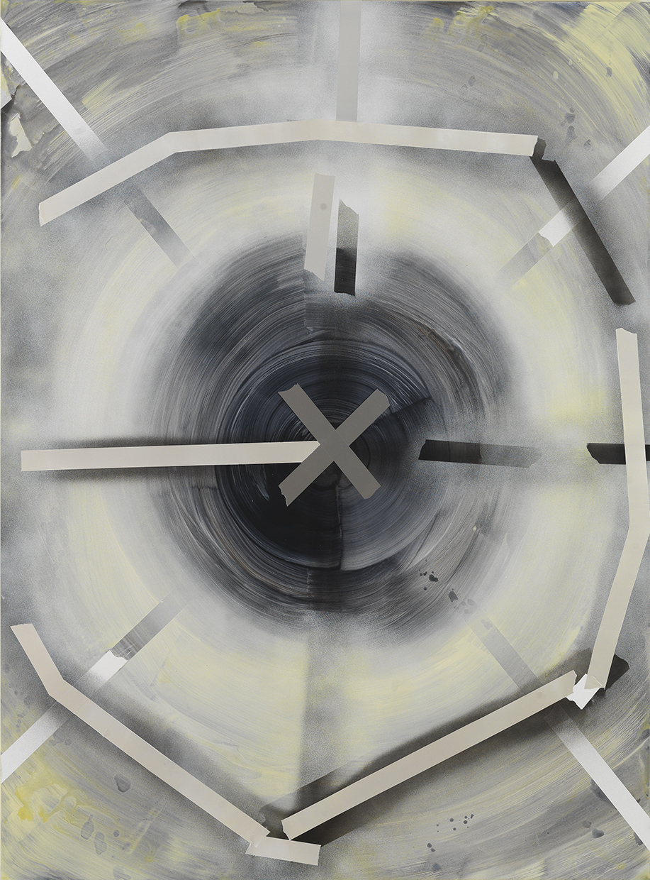 Untitled, acrylic on board, 84" x 60", 213 x 157cm 