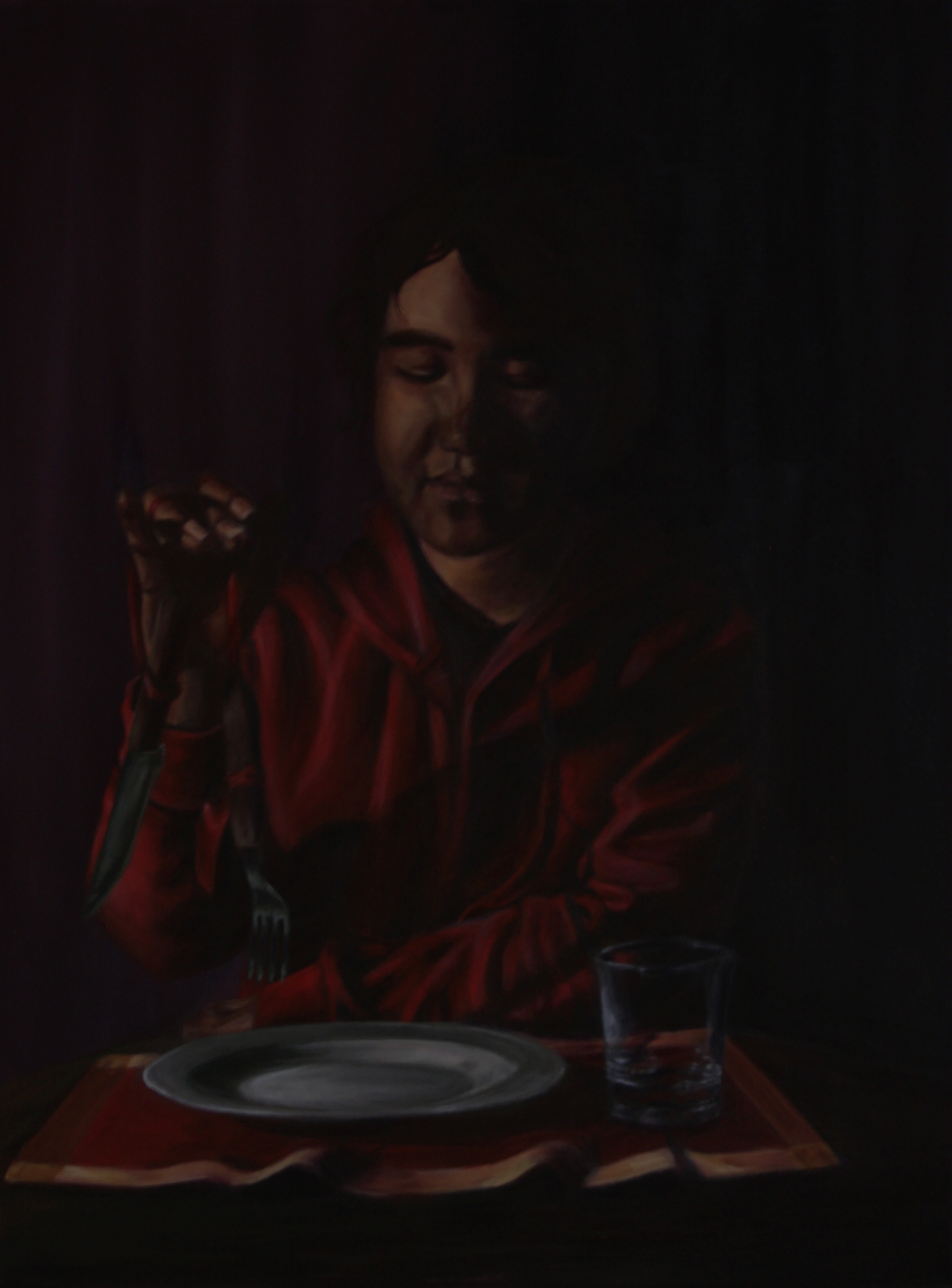 Cutlery 18 x 24 Inches Acrylic Paint on Canvas 2017