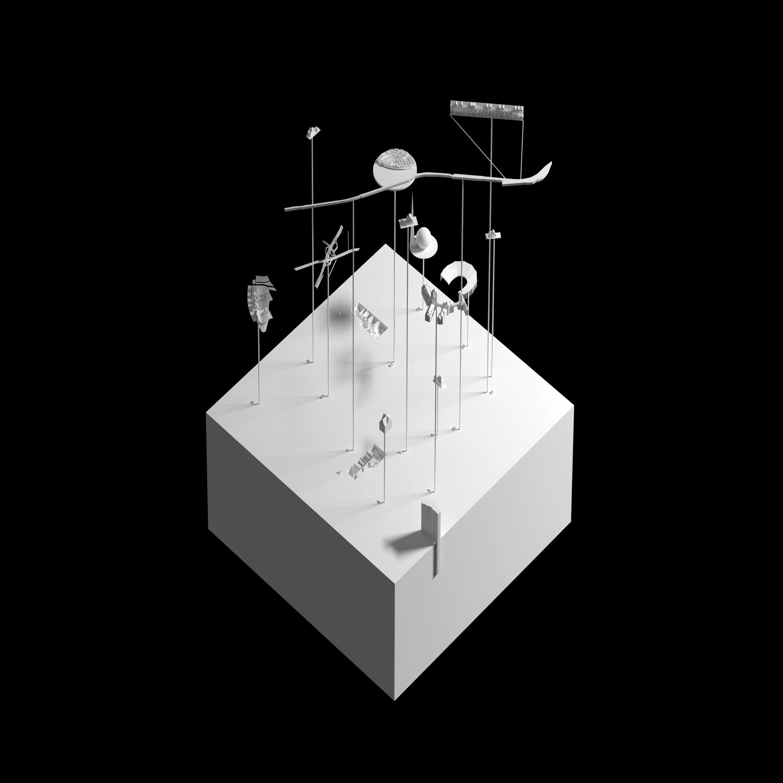 HOME FOR ALL (SHAPES OF IDEALISMS) / A new souvenir for public engagement commissioned by the Storefront for Art and Architecture, Home for All is a collection of the multifarious idealisms through the representation of fifteen selected form(at)s of homes and communities found in Queens Community Board 6 - and a proposal for one new addition.