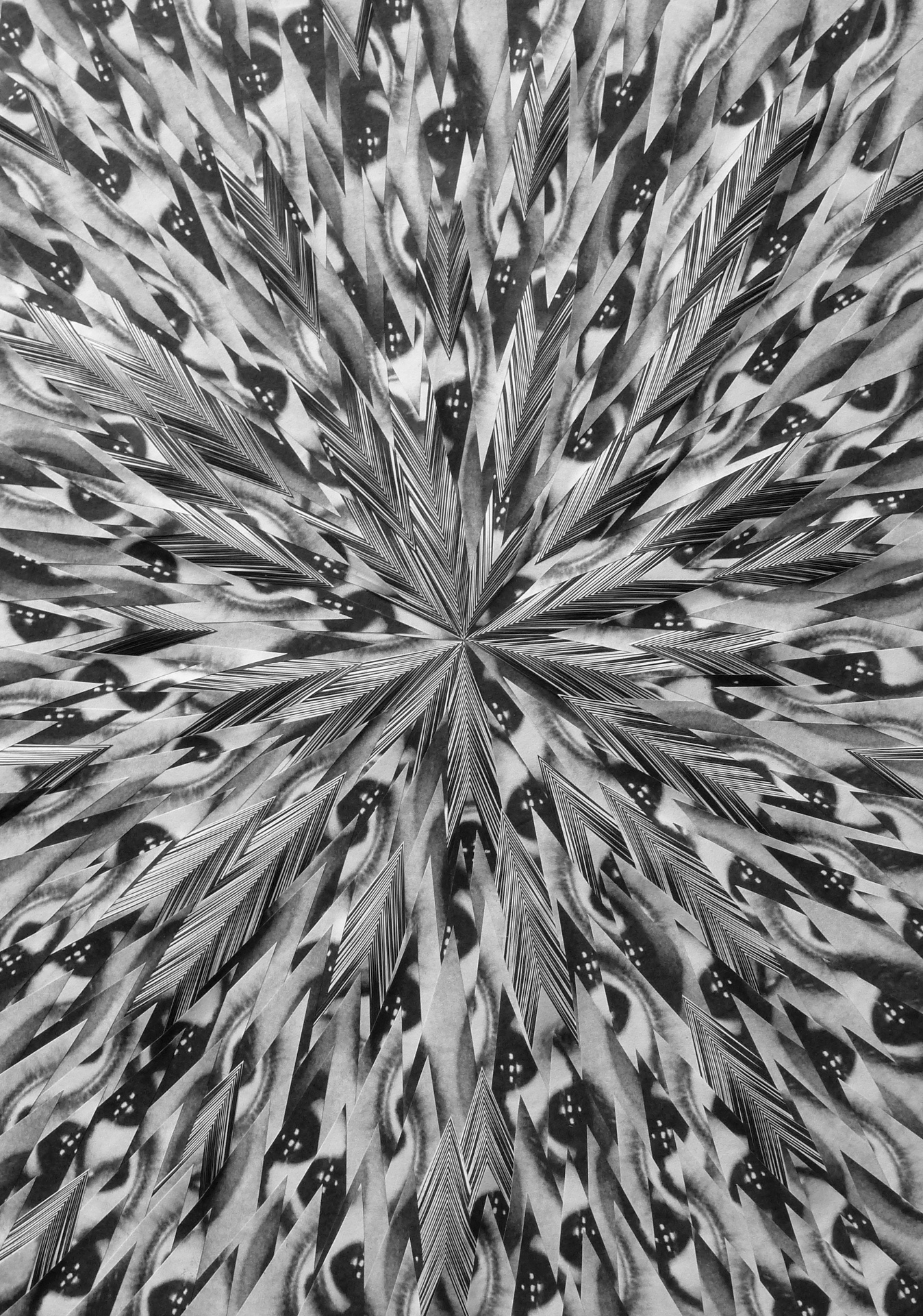 Exploding Eye II, 2014, 8.2 x 11.6 inches