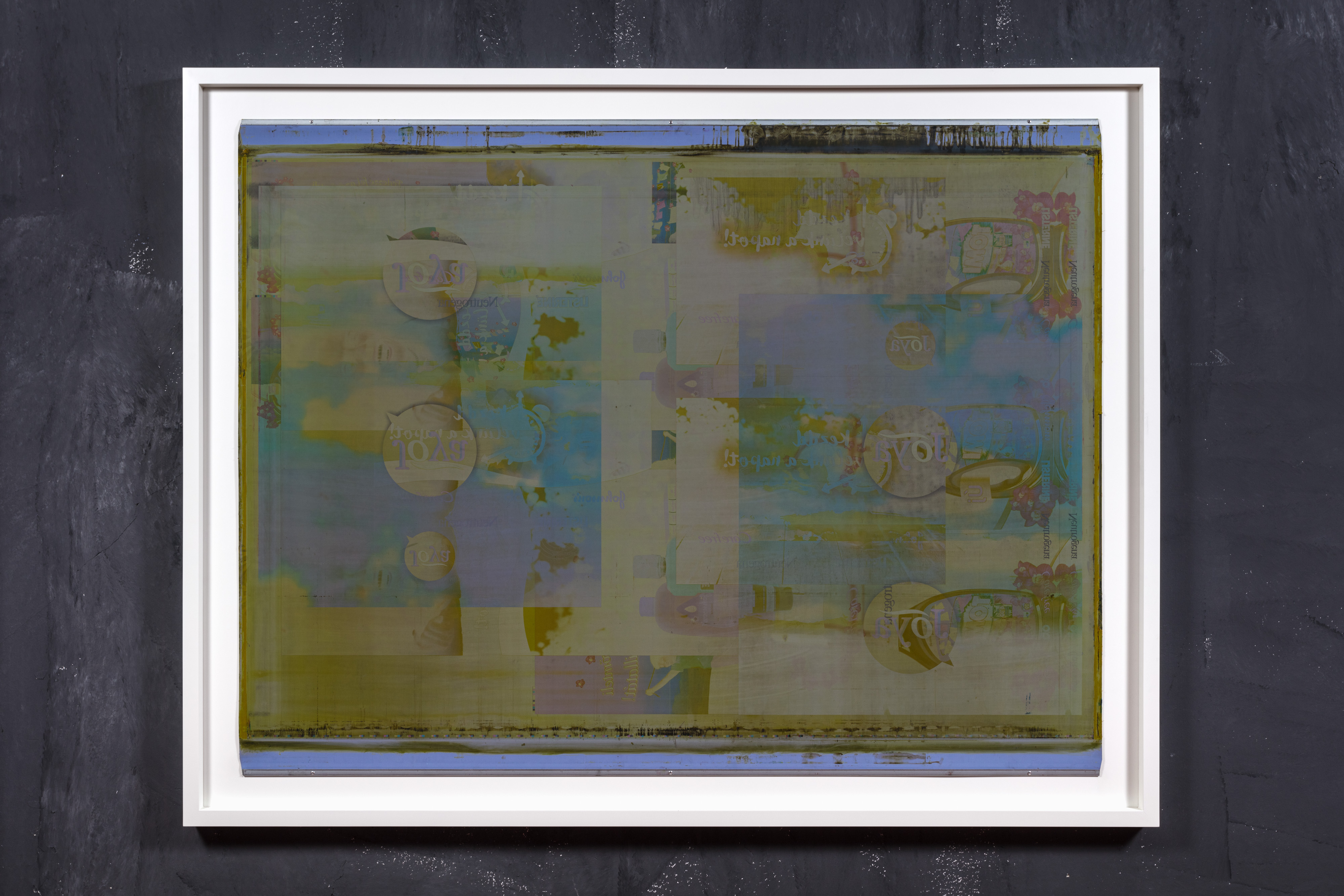 HEIDI: SYNTHETIC LANDSCAPE_offset printing blanket_212 x 165 cm_2020 @ Finally we can learan something_Kincsem Palace, BP, HU