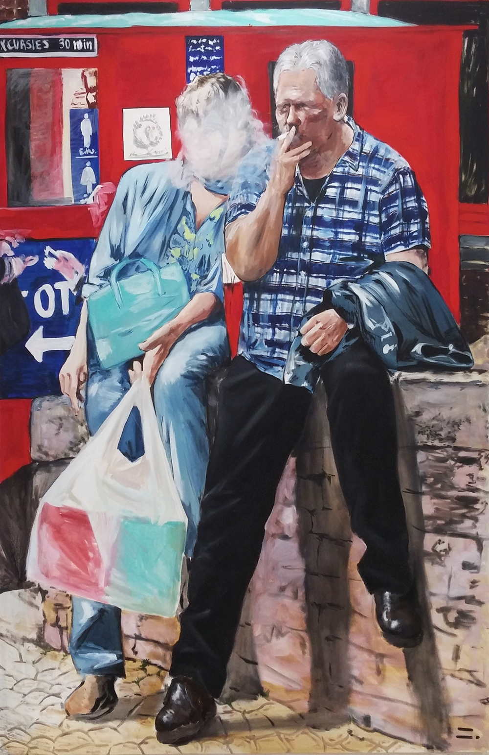 벨기에에서 만난 부부, 2017, oil on canvas, 193*130(cm)