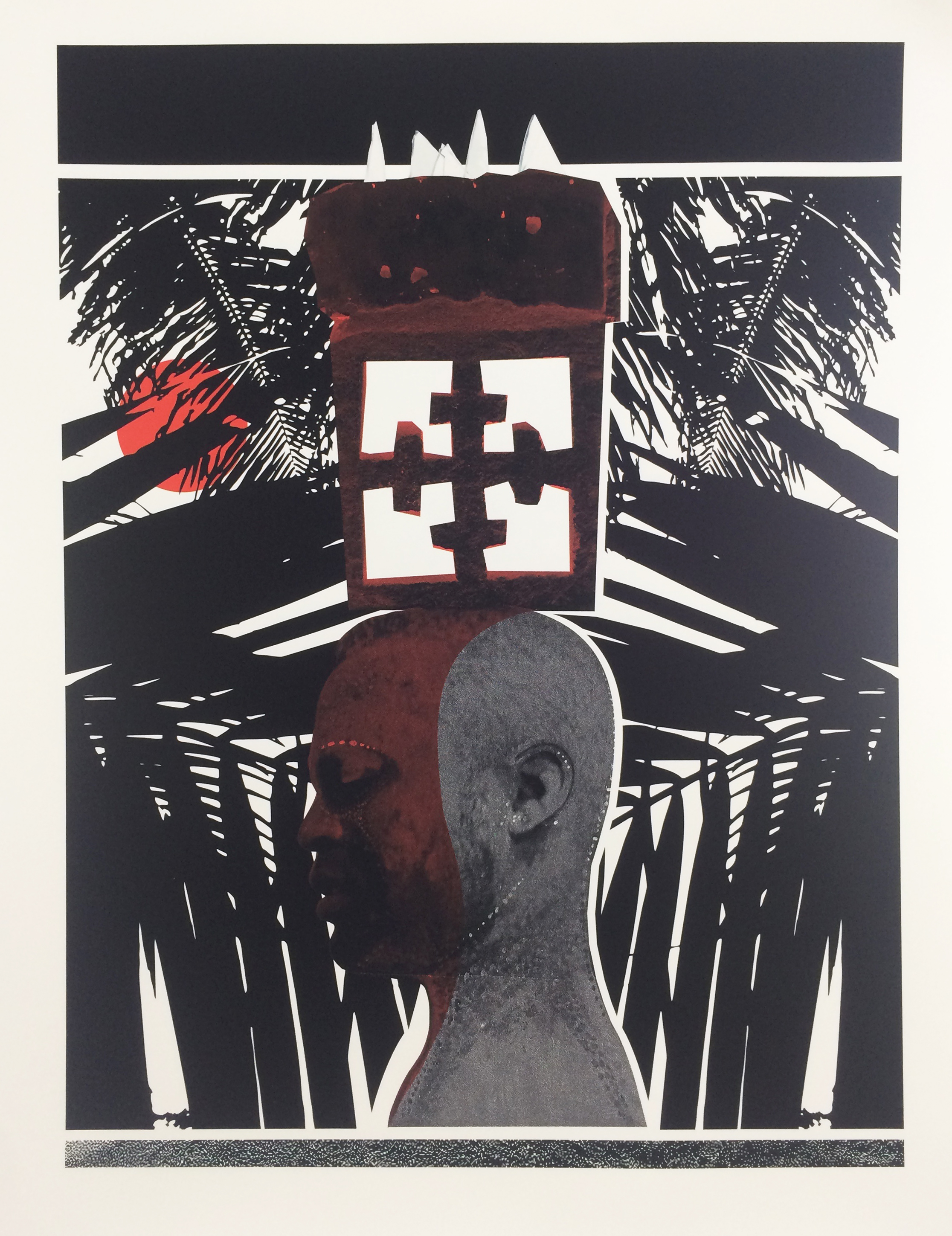Paradise King 2020 Digital Collage on Paper 28"x22"/71x56cm