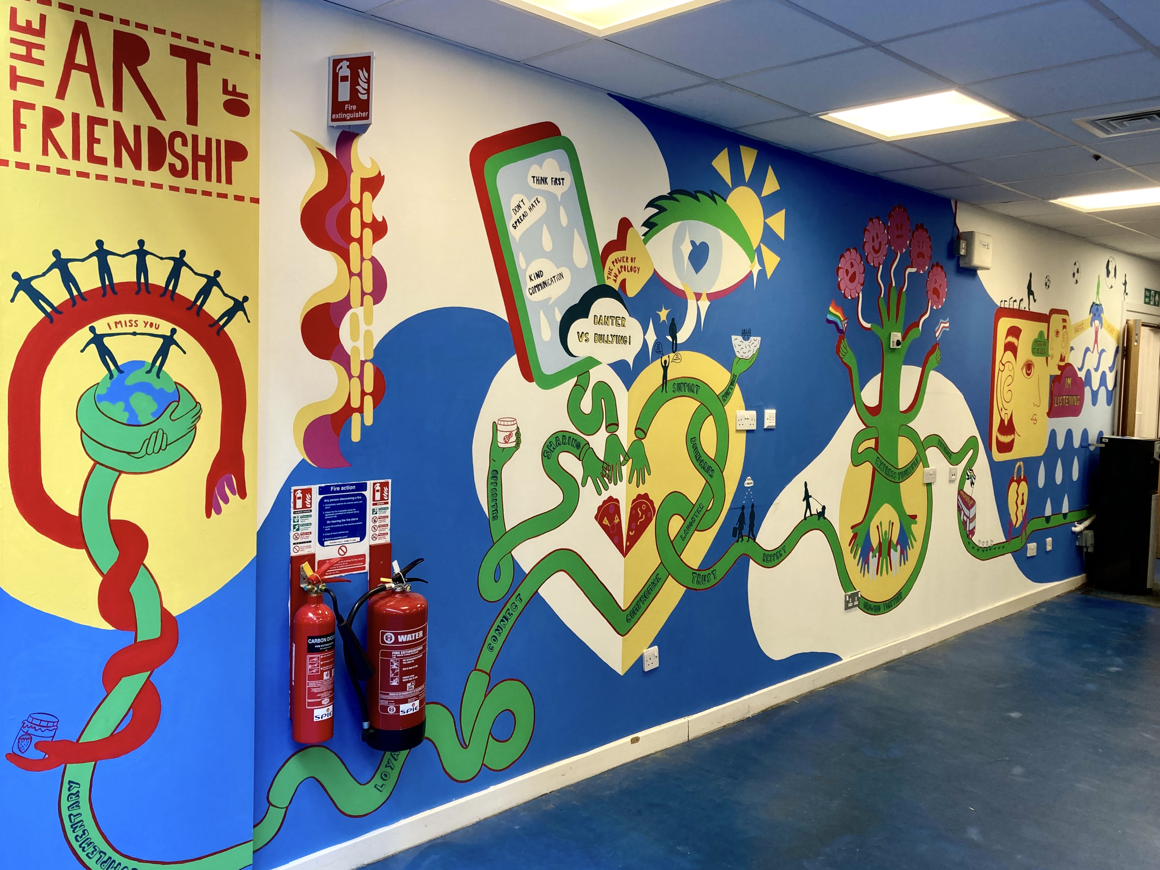 Blairgowrie High School Mural - The Art of Friendship