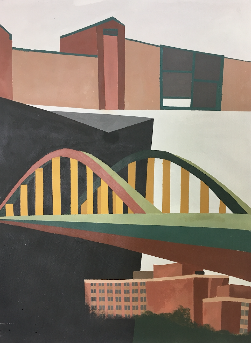 24" x 36" - acrylic paint on paper (2019)