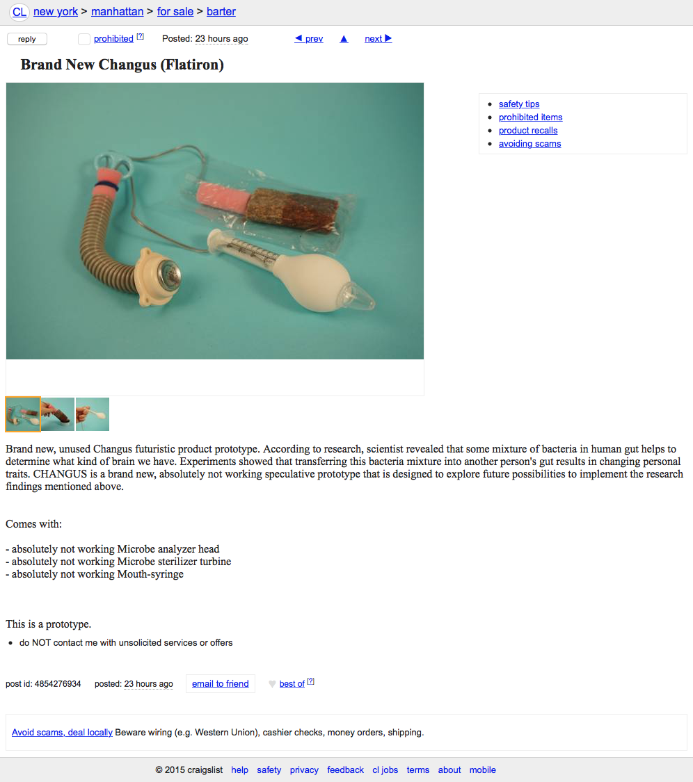 Craigslist For Barter - Extrapolation Factory