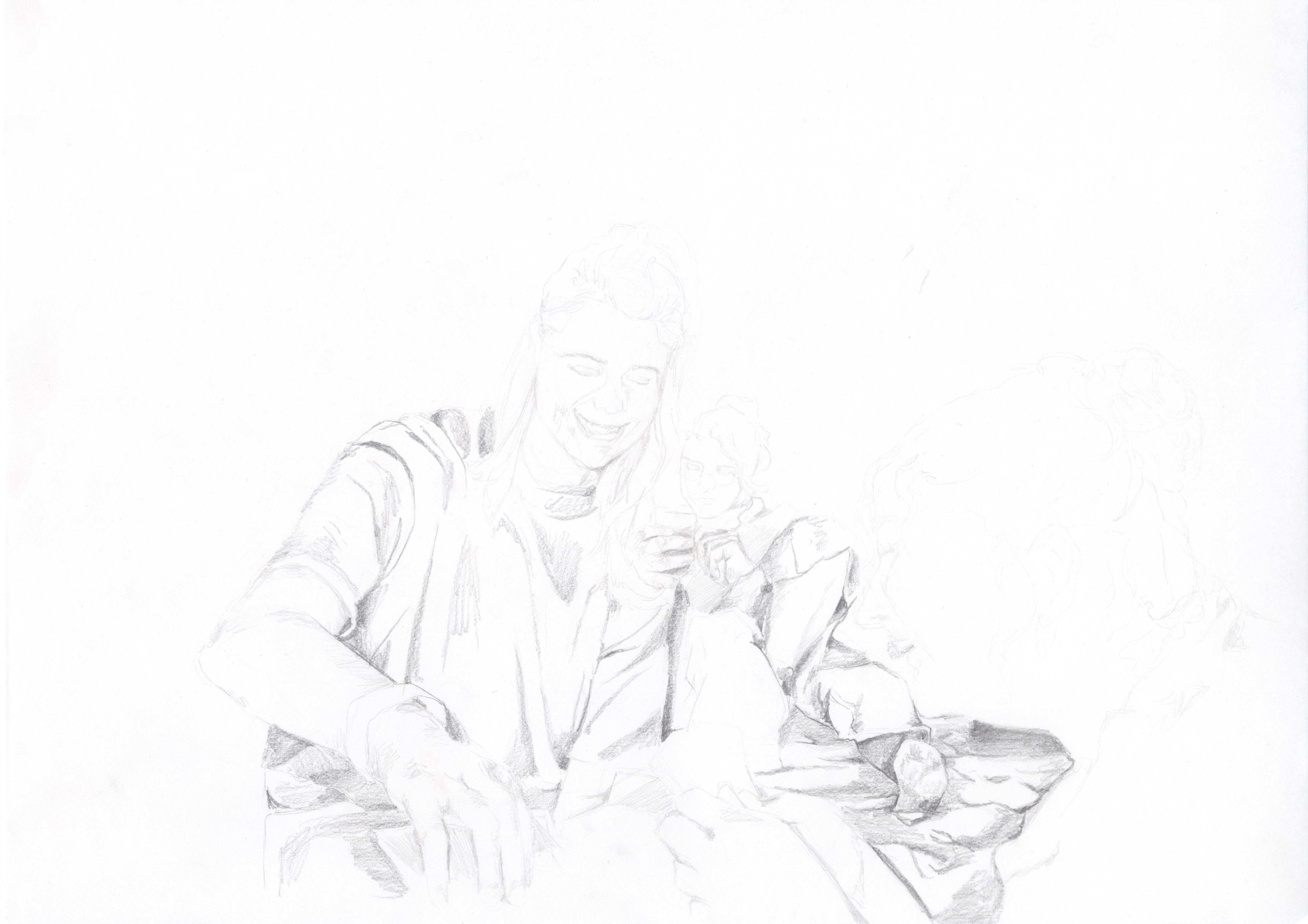 Pencil on paper, 298 x 420 mm, 2021