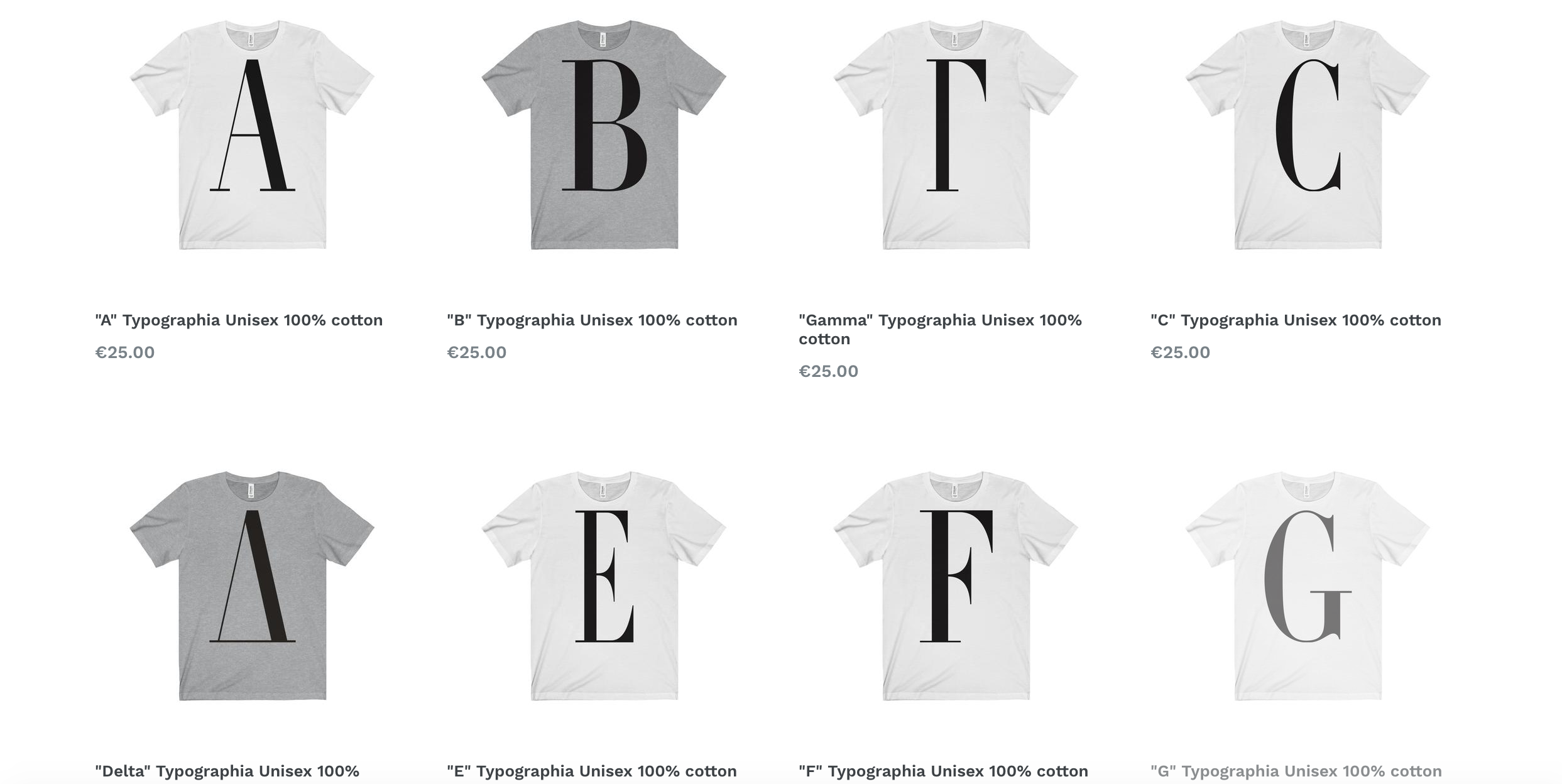 typographia t shirts online