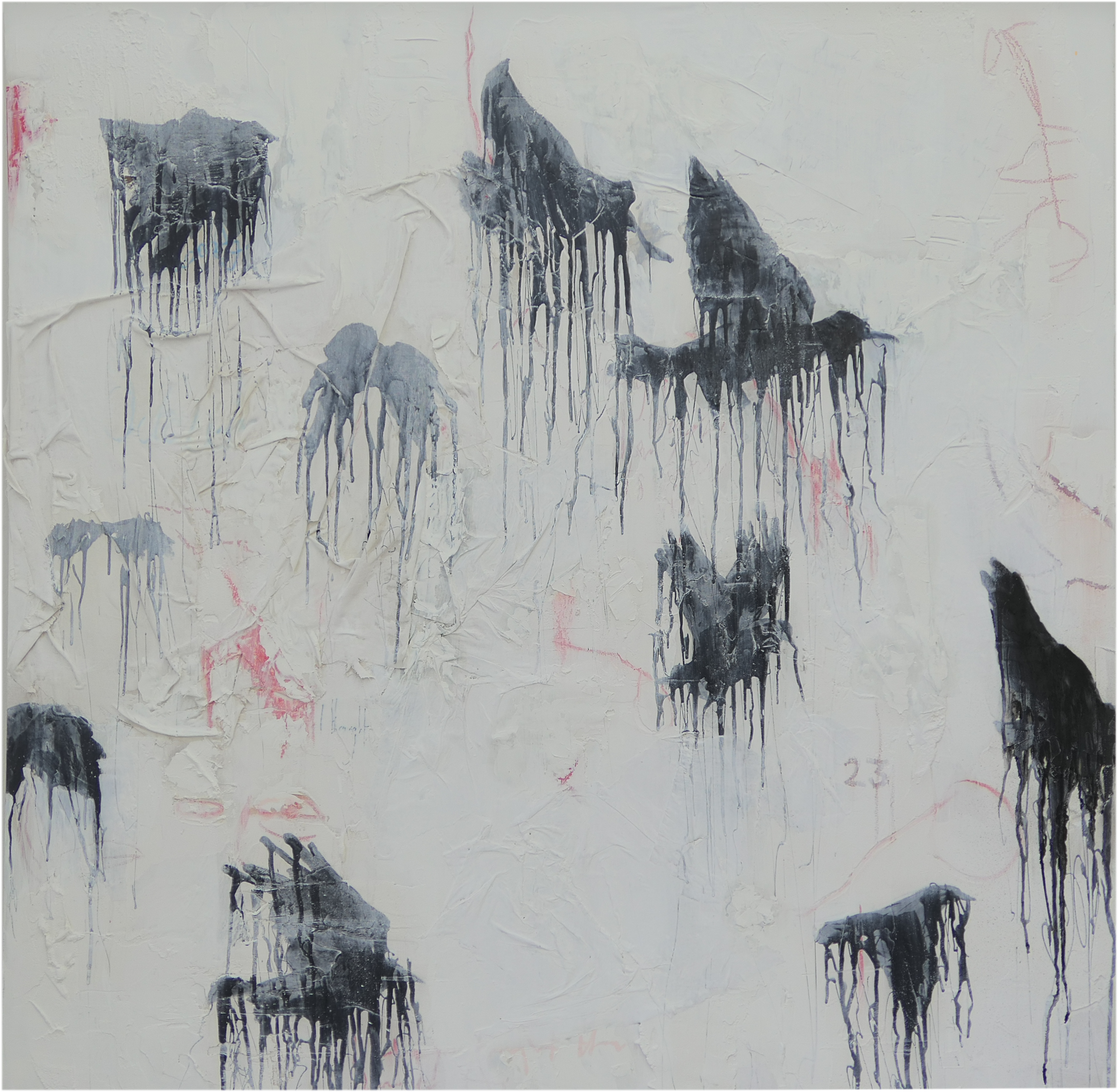 004A // Mixed Media on Board // 120x120cm // 2019