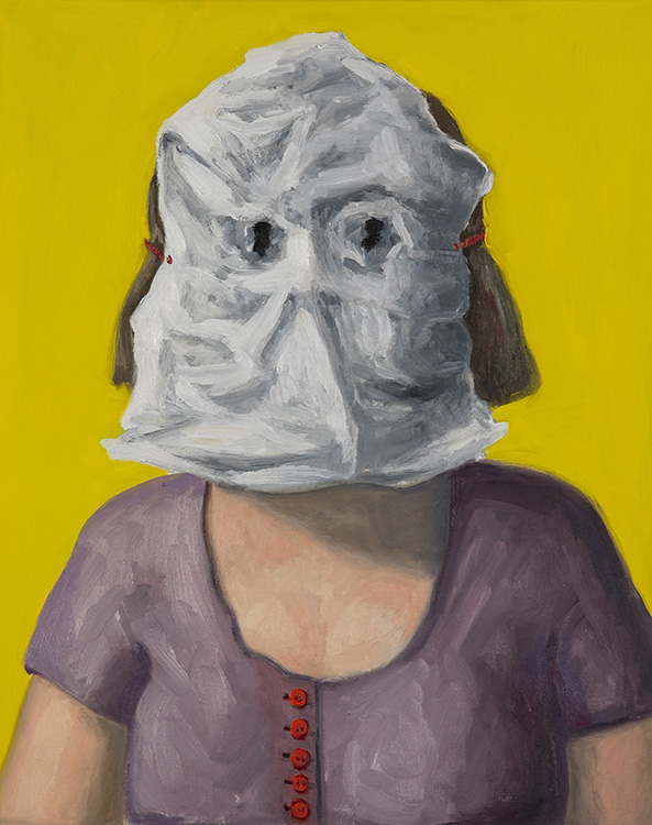  un'altra maschera, 2020 olio su tela,  50x40 cm  