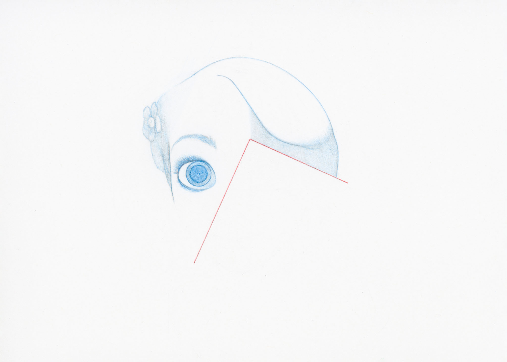 Rapunzel 5x7 colored pencil, graphite on paper 2011