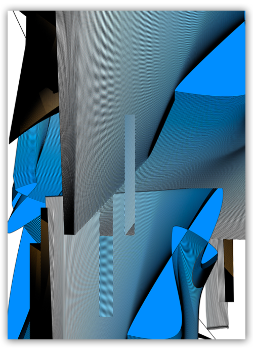 Dwn, from the series Lines. Digital, 2022