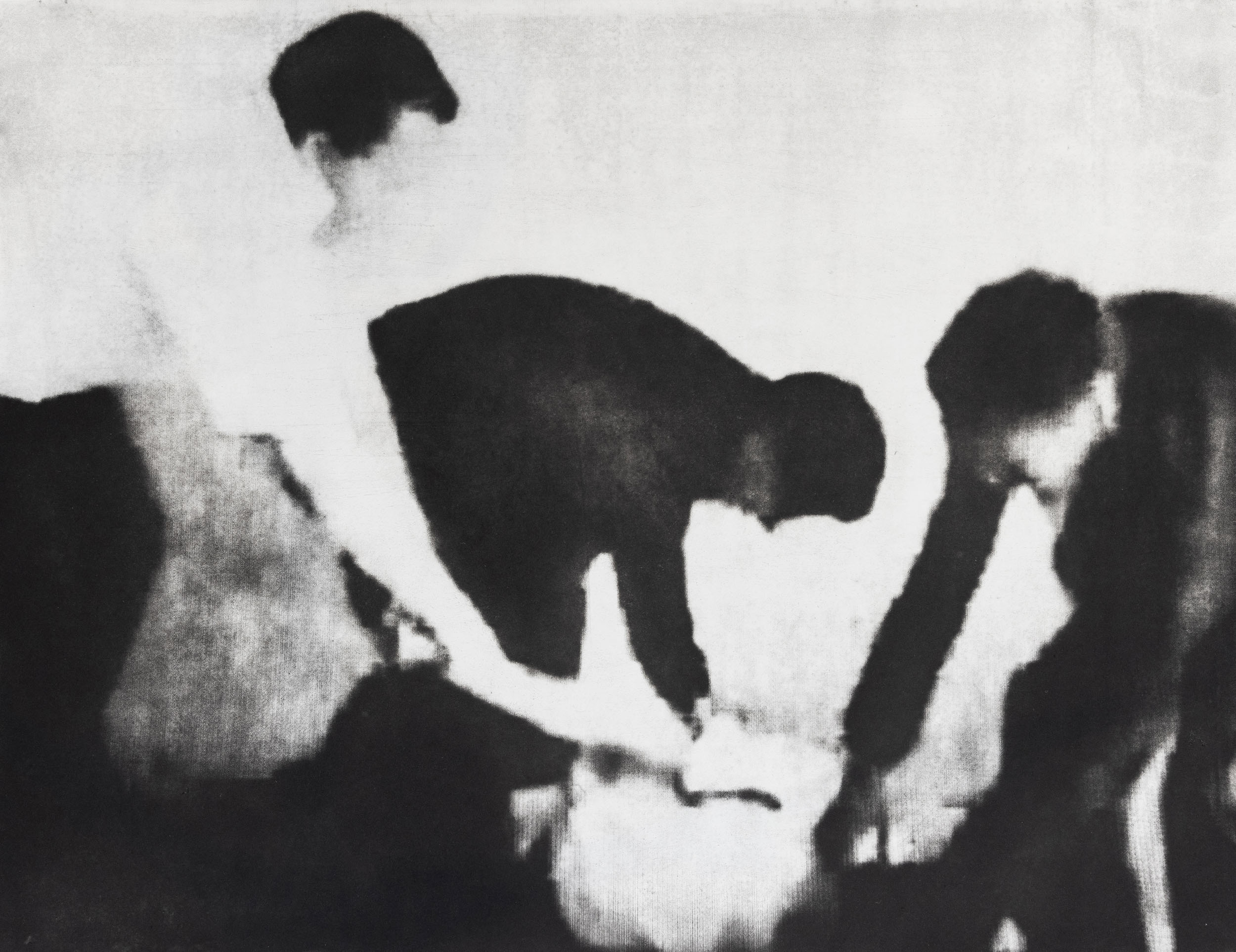 CARGAMONTÓN, 2022, Aquatint Photogravure, 27 x 35 inches