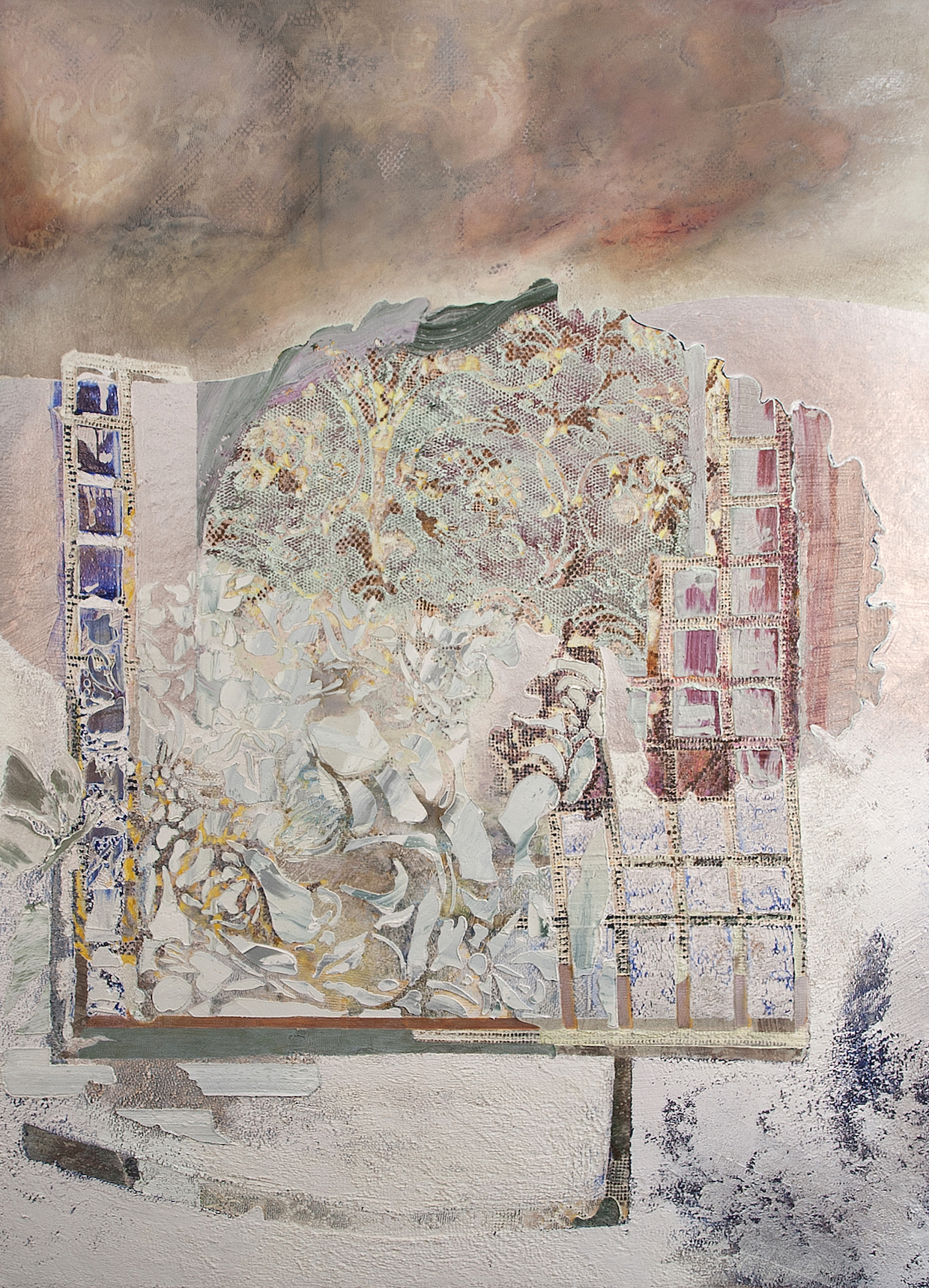  Kim Benson, Fortune (Still-life), 2019, 64 x 46", oil on canvas