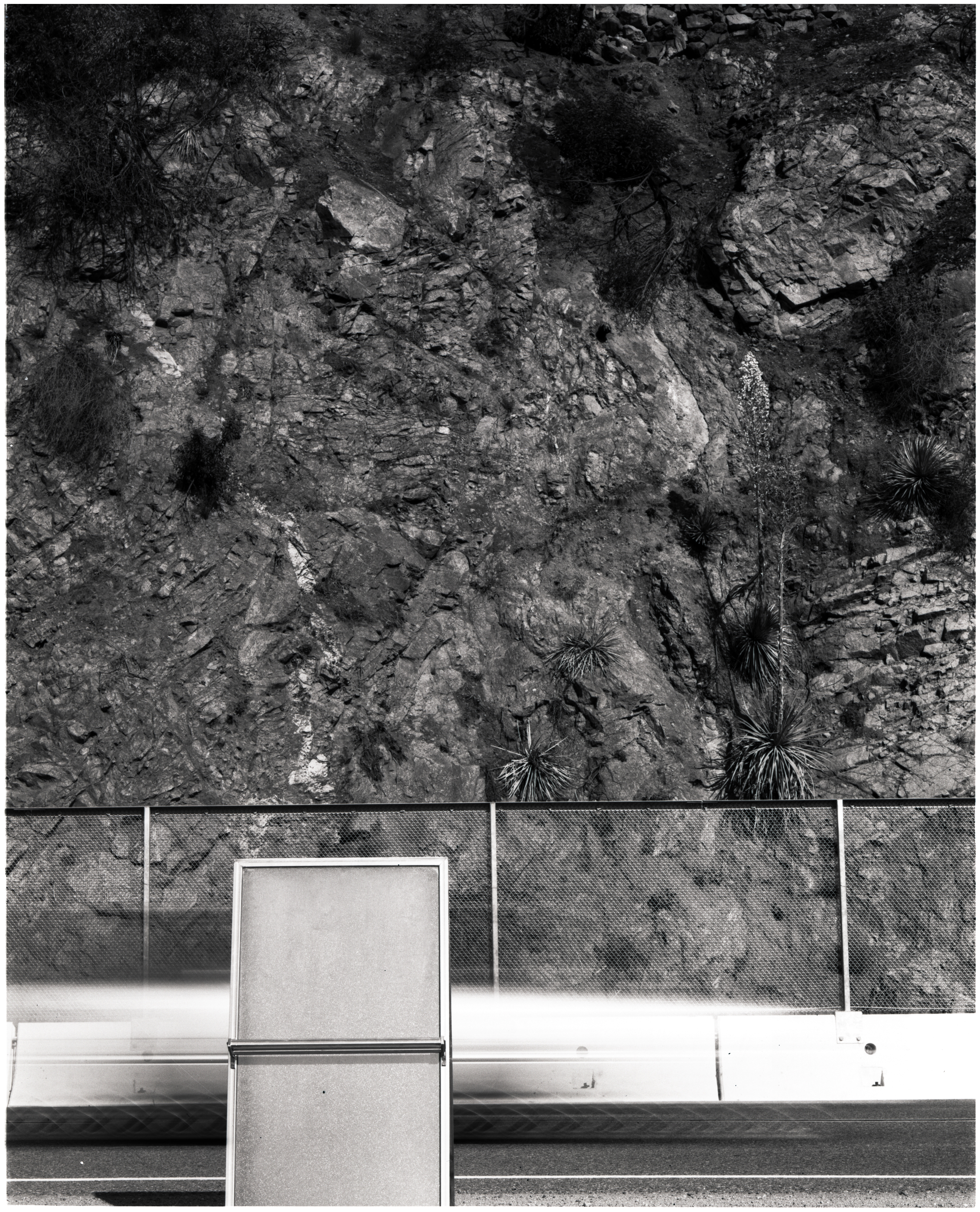 He Dropped Out in 1976 and Hitchhiked West, 20144x5 black and white negative film61.806 x 76.056 in.156.99 x 193.18 cm