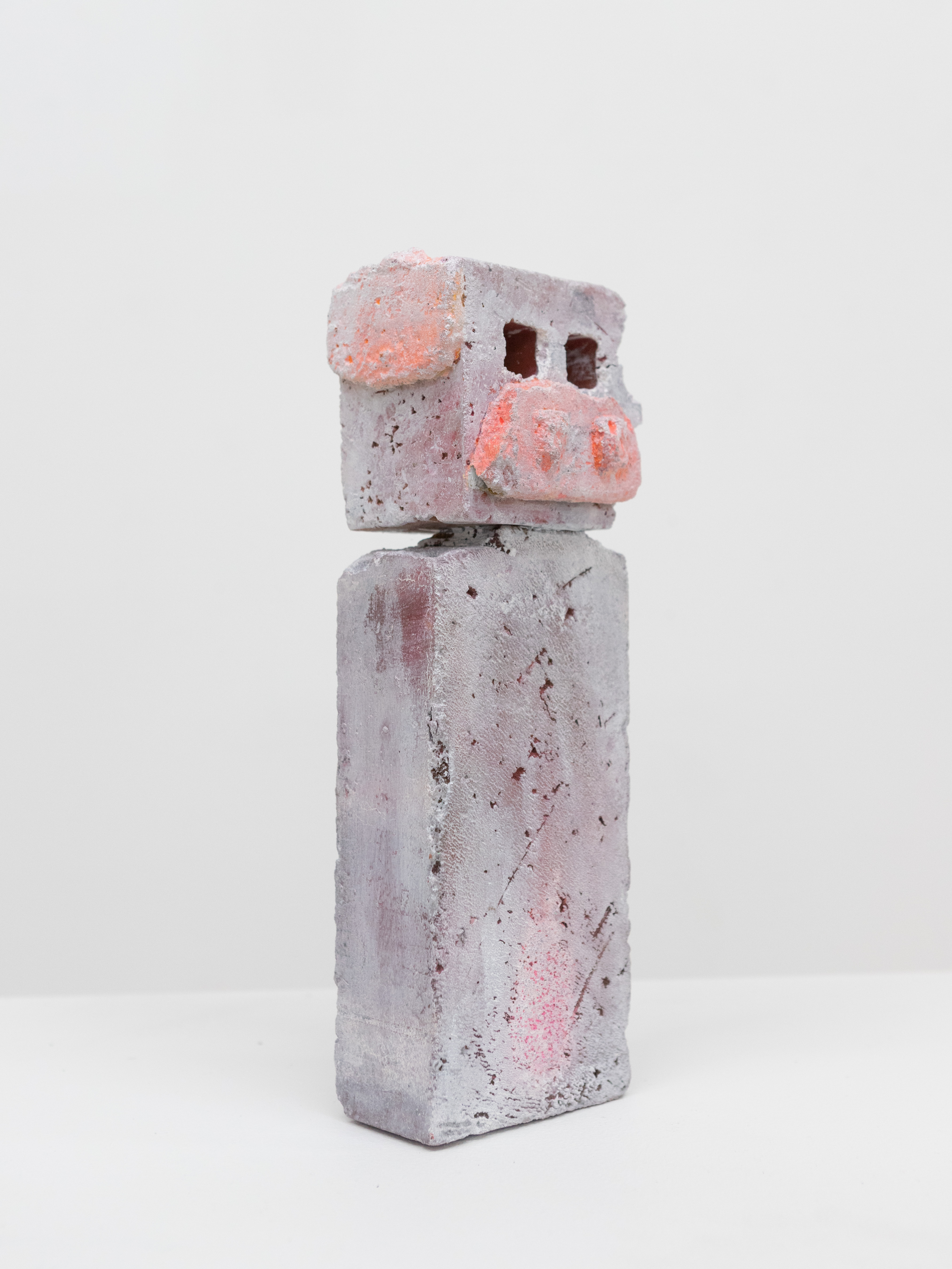 Public Figure 1, 2025. Bricks, morter, acrylic