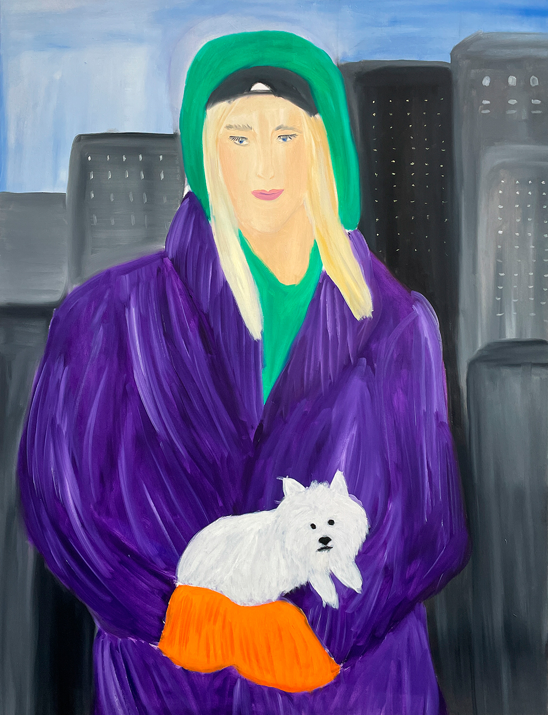 These streets will make you feel brand new, Oil on Canvas, 100 x 130 cm, 2023