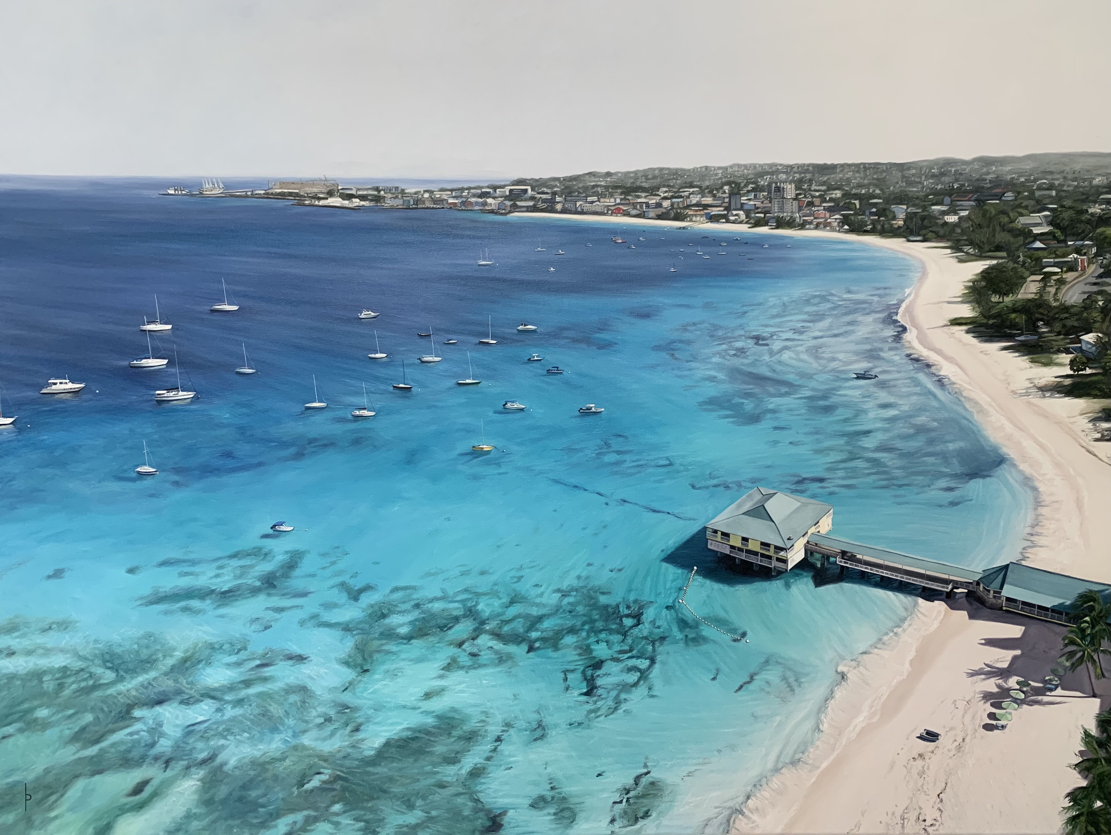 Carlisle Bay 2021 Oil on Canvas 30"x40"