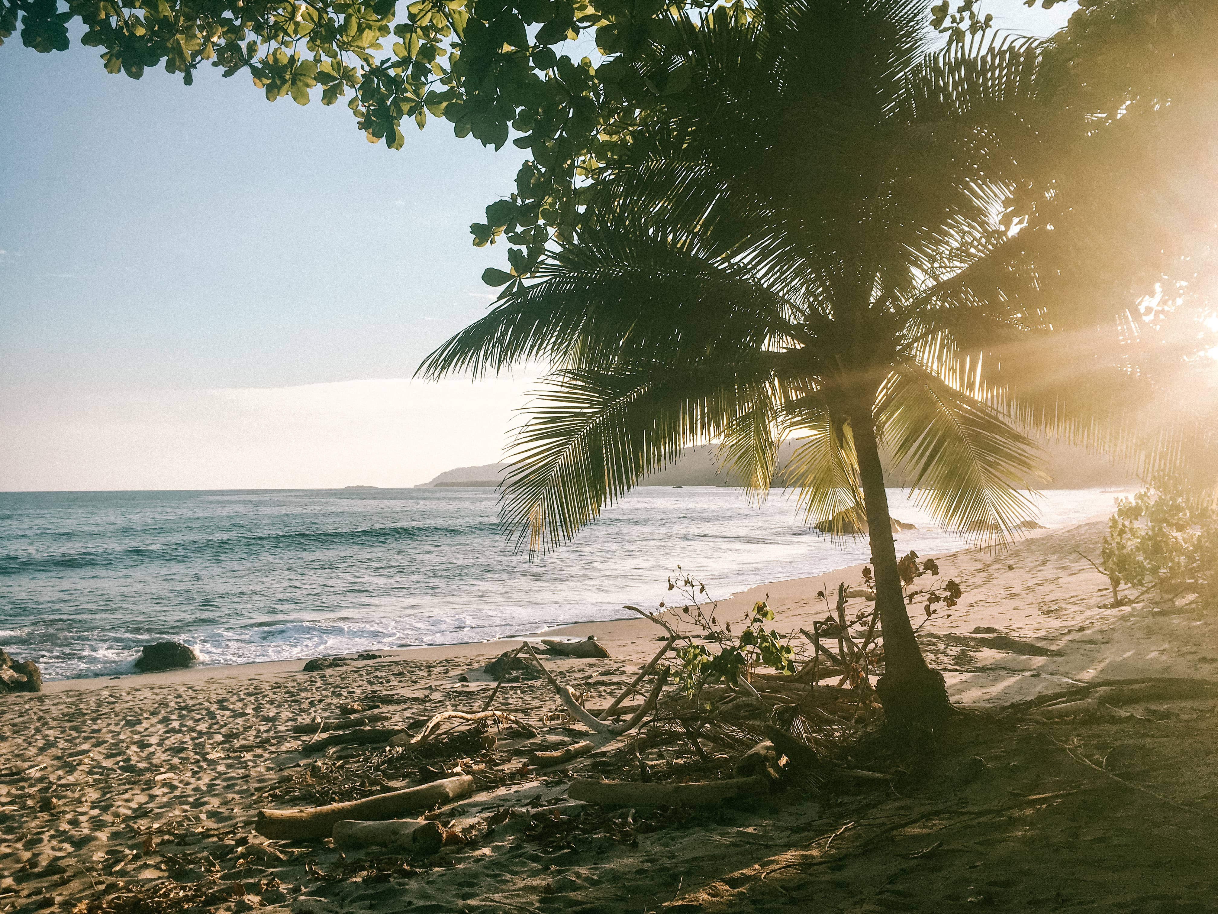 Empty beaches in Montezuma