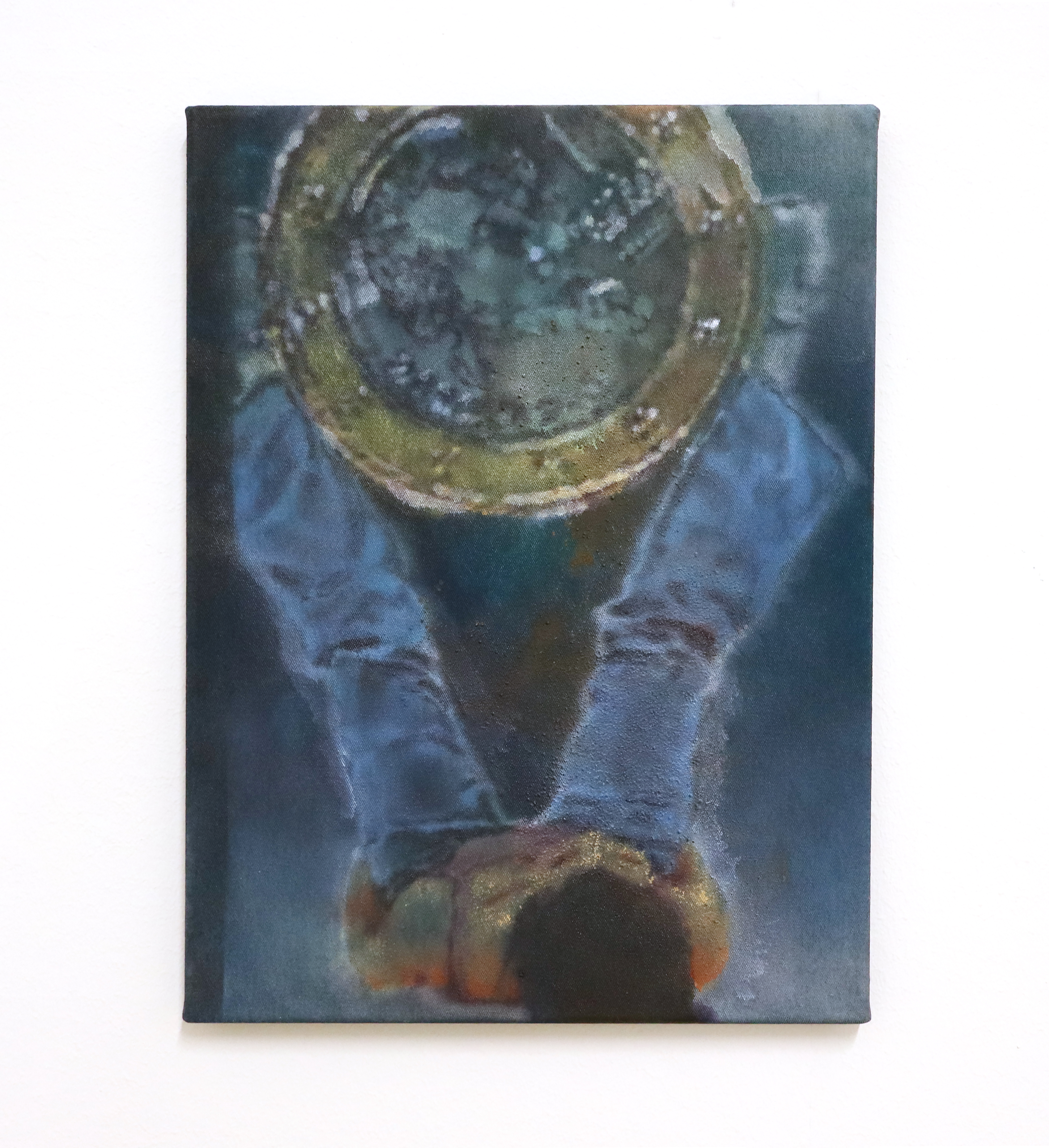 Work Out 1, 2023, Acrylic on Canvas, 40 x 30 x 2,5 cm