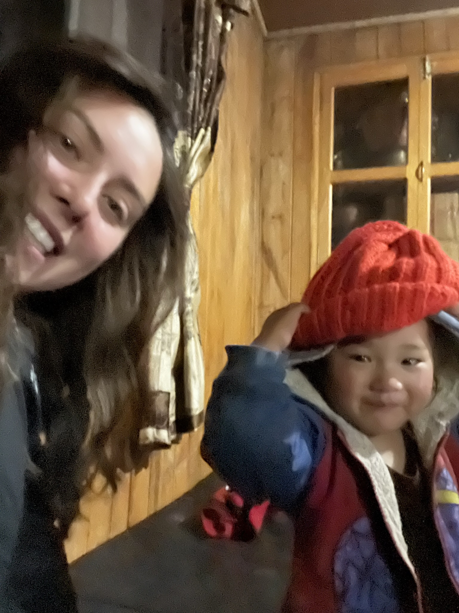 kid stole my hat but honestly looked better on her anyways