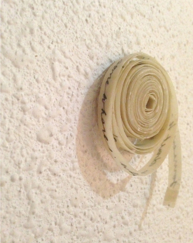 intimate diaries, ink on wax, 2014 