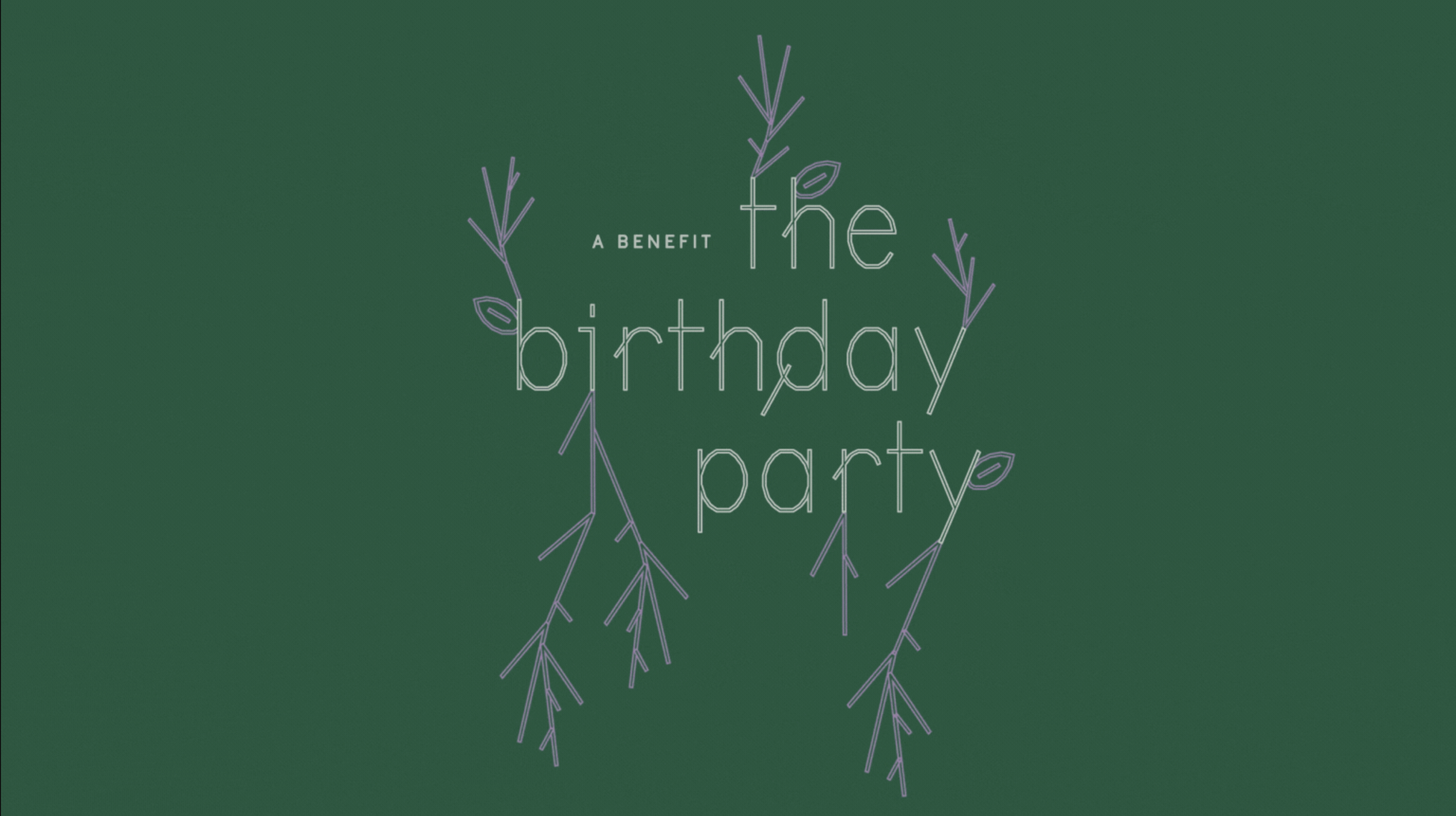 The Birthday Party |   Printed Matter, Brand Identity