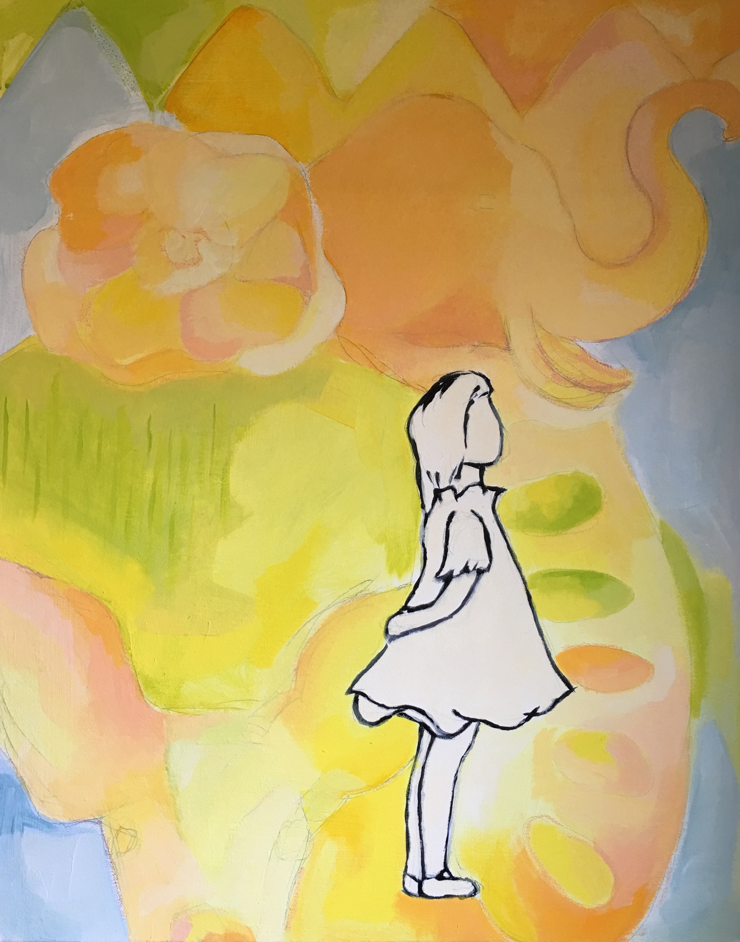 Untitled → oil and acrylic on canvas