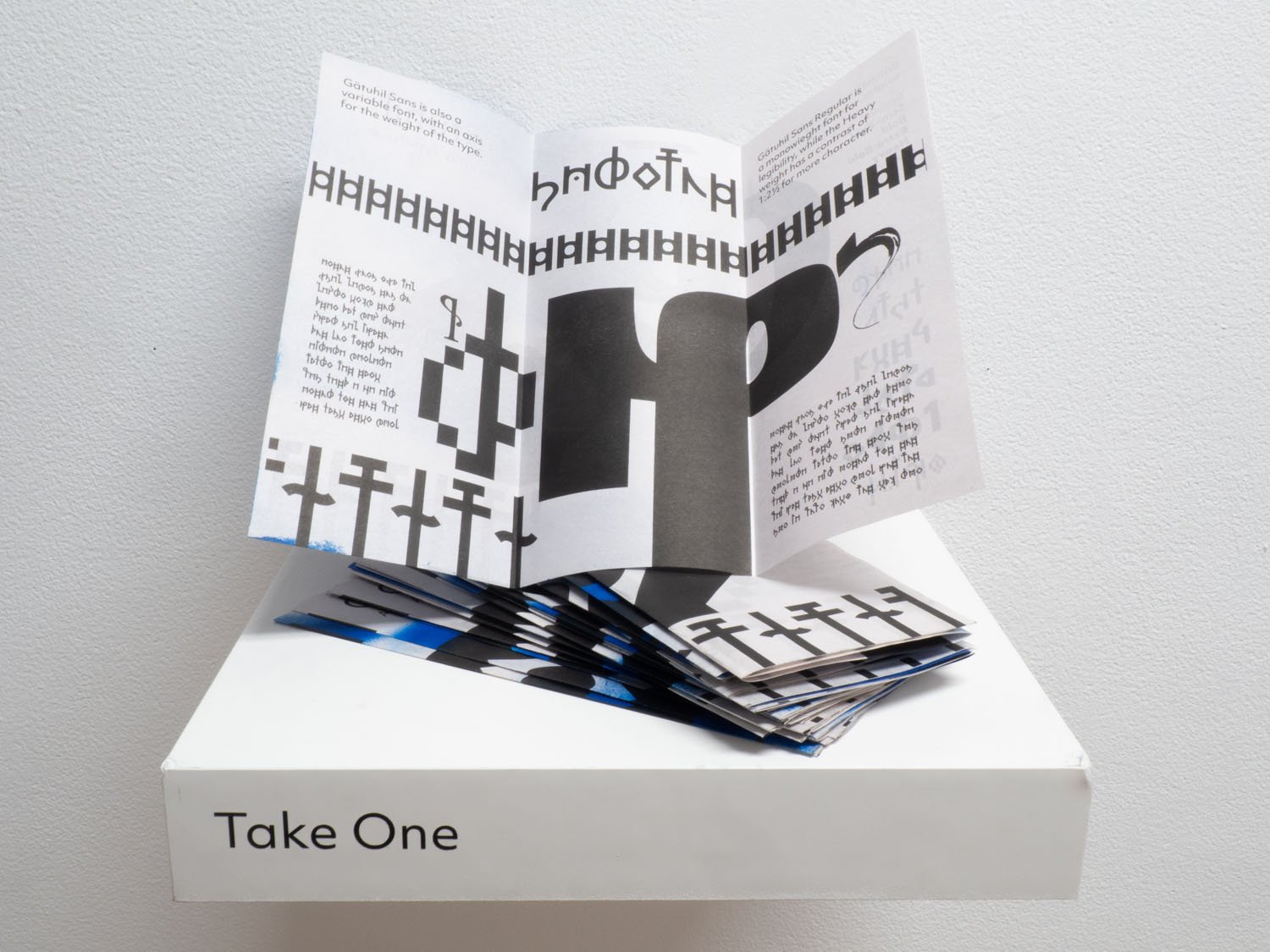 Type Specimen TakeawayNewsprint, Spraypaint, Risograph, 12&rdquo;x9&rdquo;, 2022