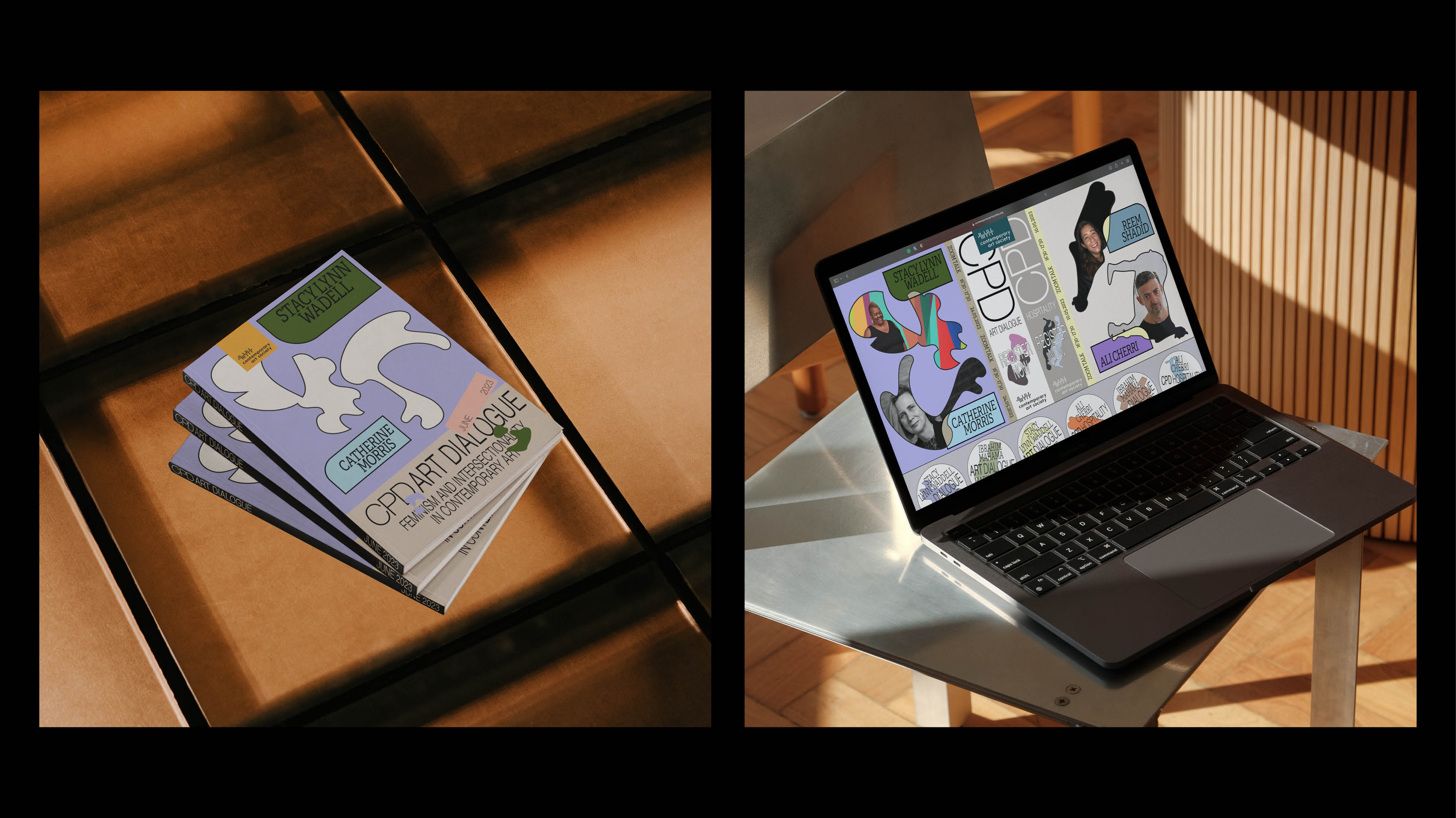 14/40: Visual identity and art direction for ‘Art Dialogue’, a series of talks with some of the UK’s leading contemporary voices, 2023.