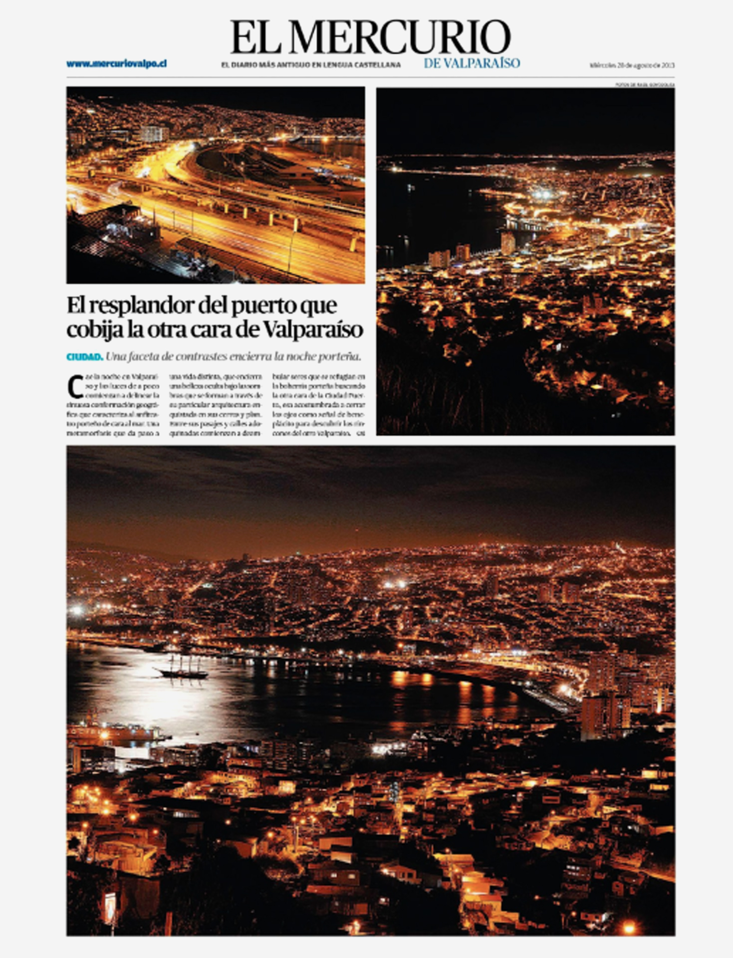 P&aacute;gina gr&aacute;fica Mercurio Valpo.