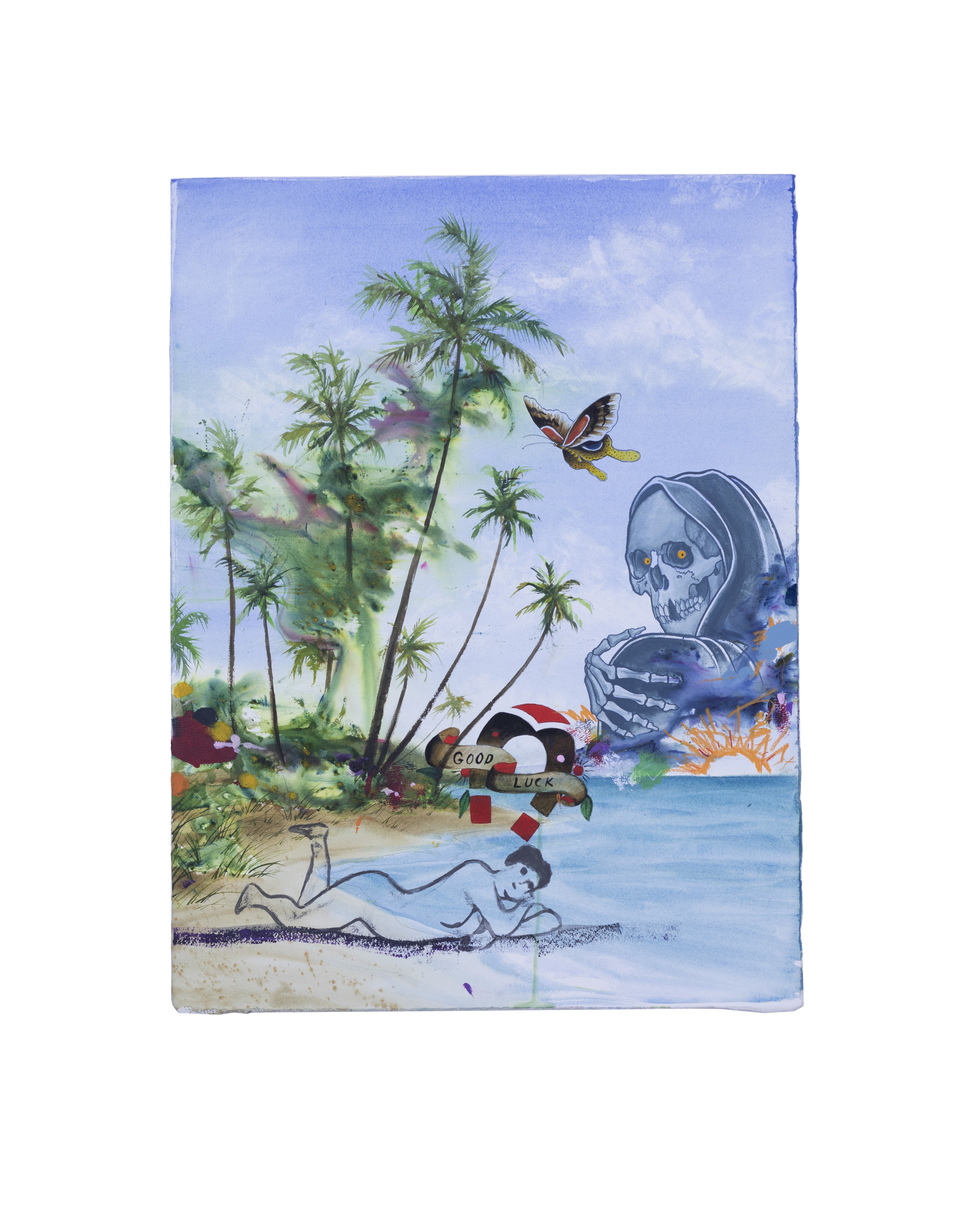 Come Back Another Day,&nbsp;2021 18 x 24 in (45.72x 60.96 cm)🔴