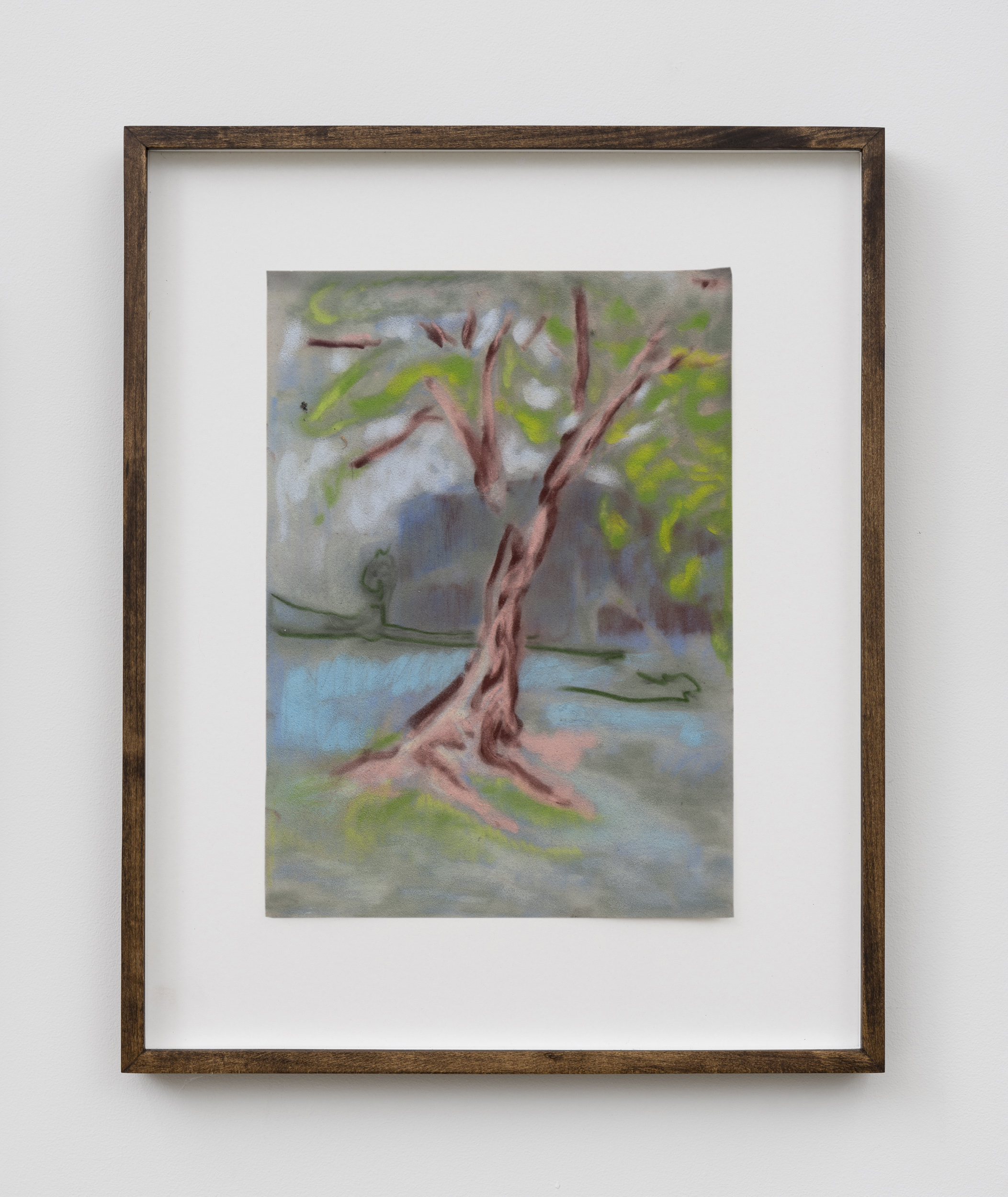 Study for ‘Rabali Meat Market’ No.1, 2021, Pastel on Hahnemühle Velour, 13 3/4 x 9 3/4 in