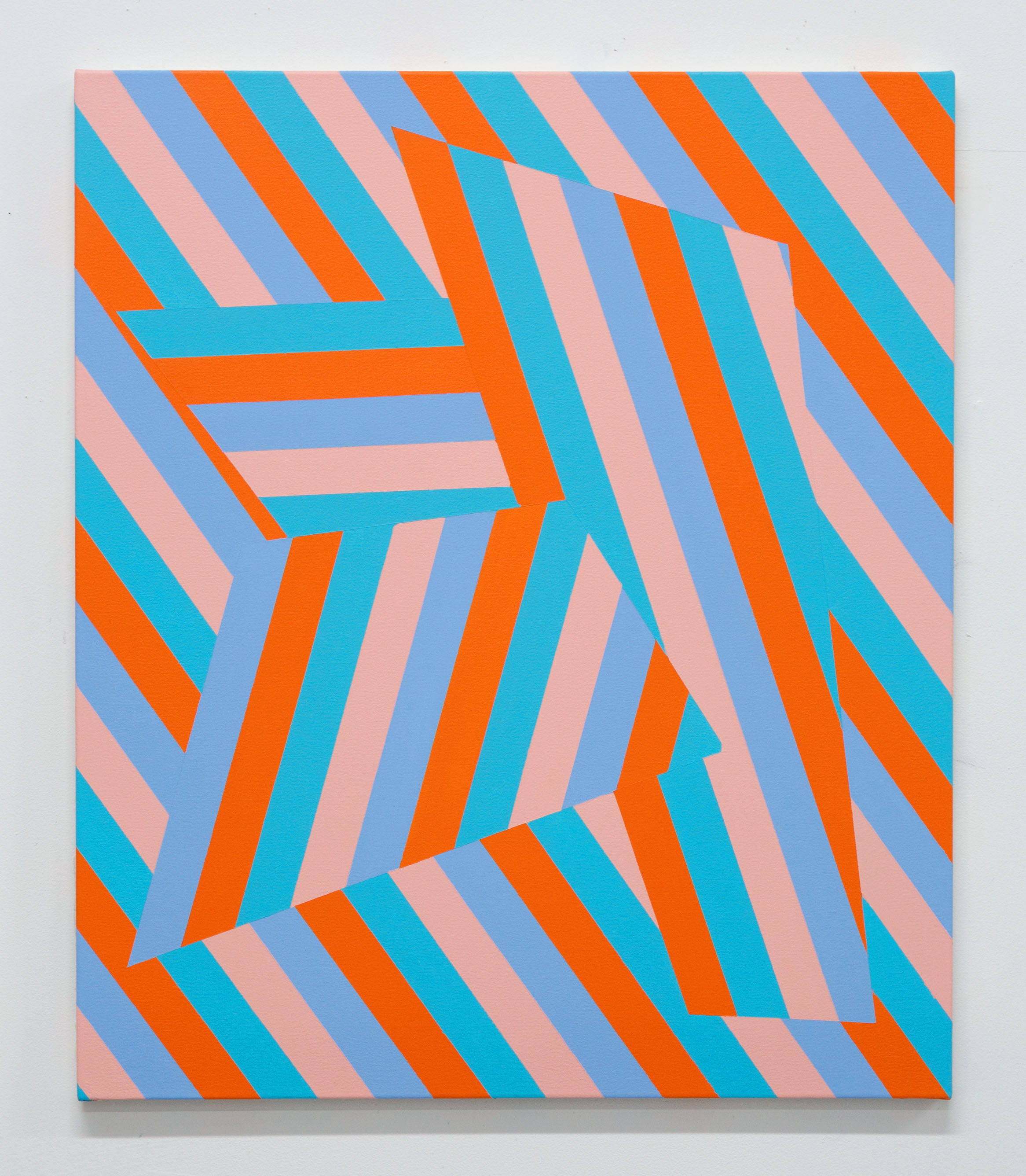 Lineae XVIII 71cm x 61cm acrylic on canvas