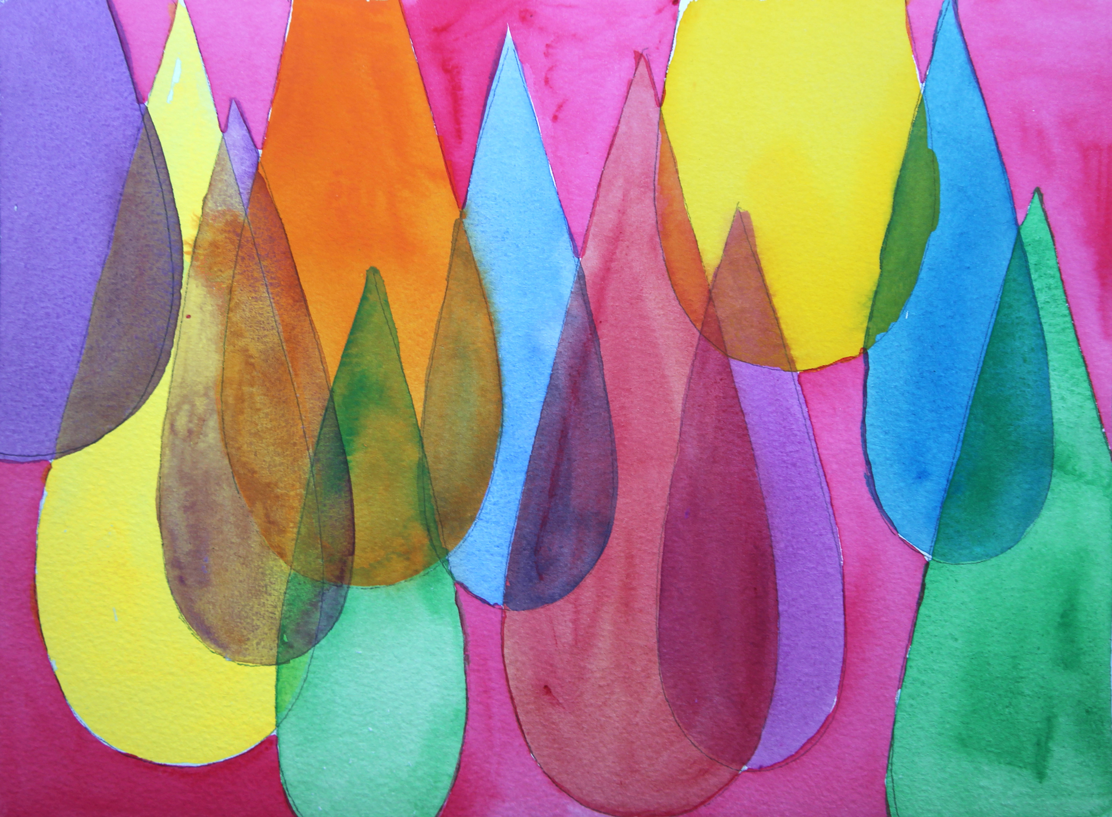 Sin título, 2005. Acuarela y lápiz sobre papel, 23 x 31 cm.