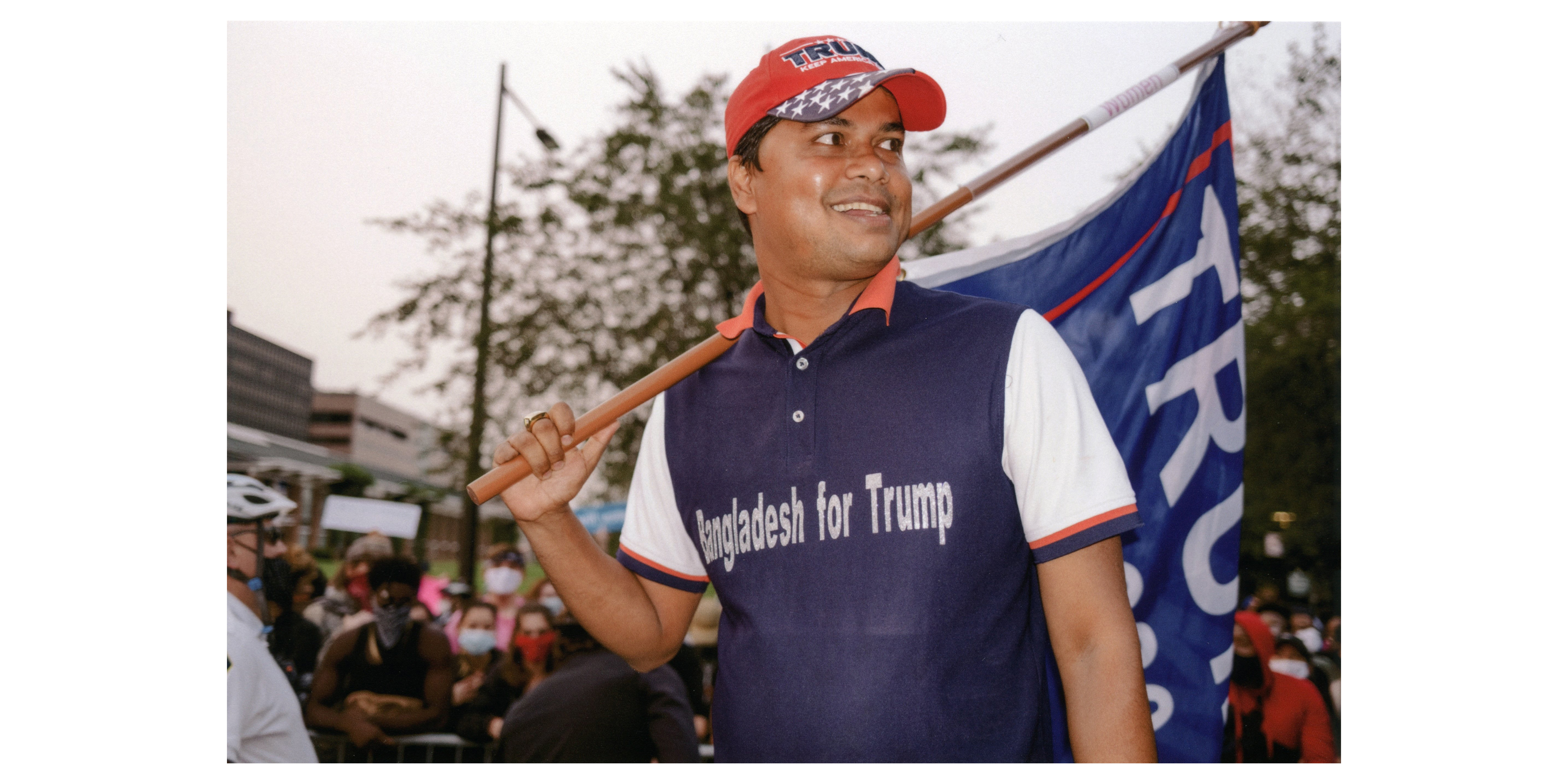 Bangladesh Trump Supporter, Philadelphia, 2020