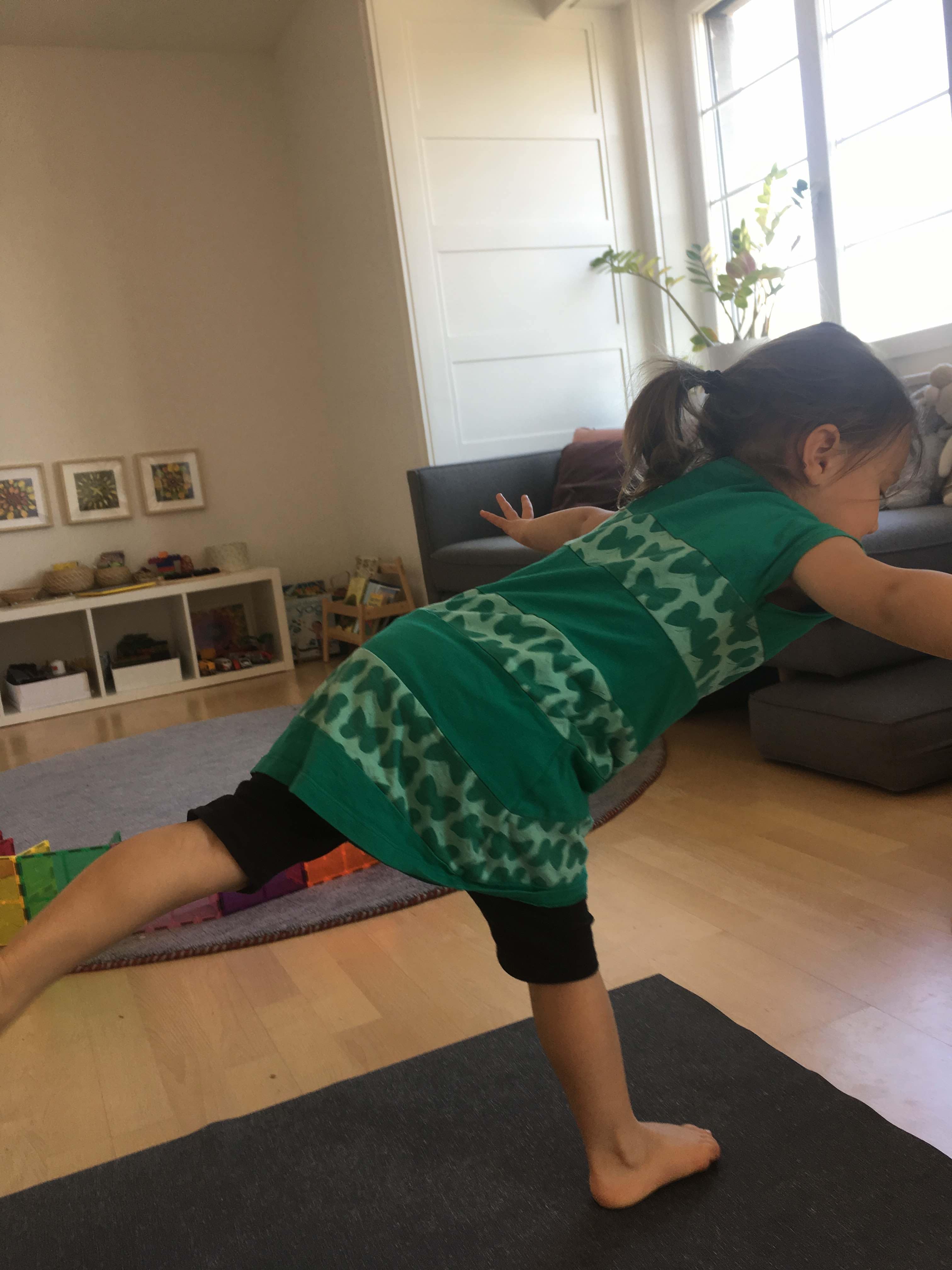 Y is for Yoga. Kaia.