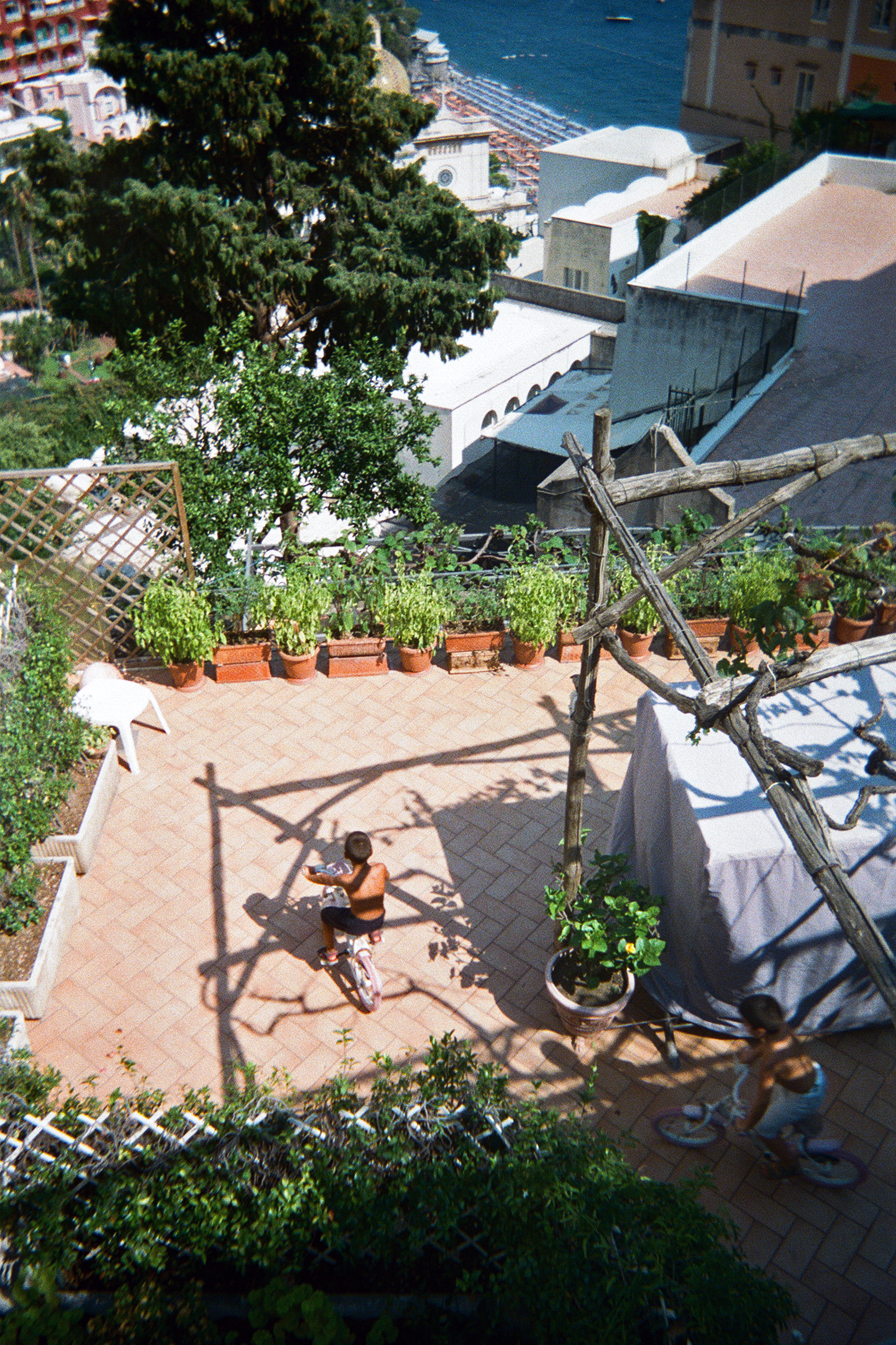 Two Kids Biking, Amalfi Coast, 2018