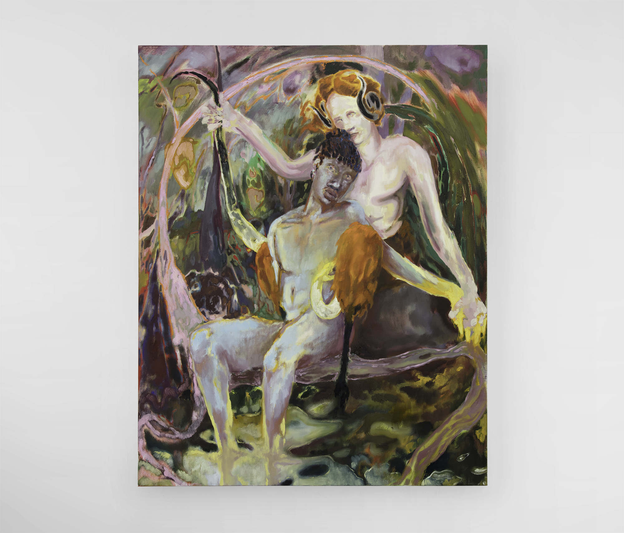 Libation Bearers, 2023, oil on linen, 150 x 120 cm (59 x 47 1/4 in)