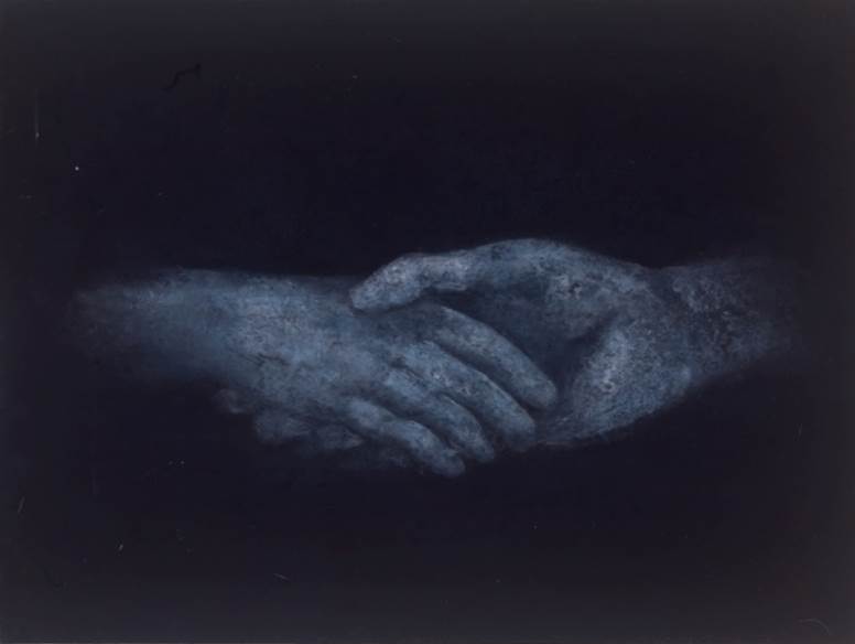 전하는 숨  Korean paint on Korean paper 45x52cm 2016 