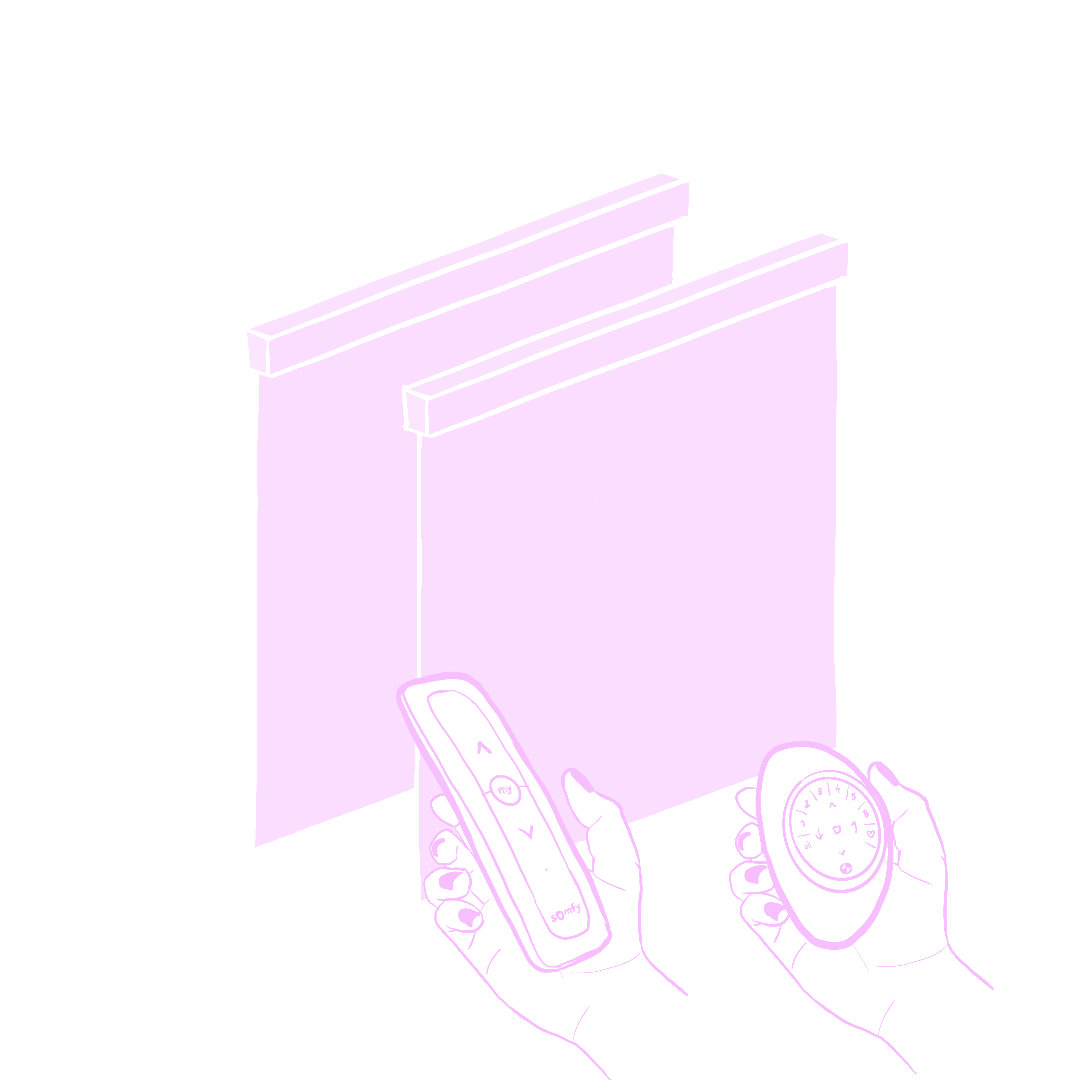 Hunter Douglas motorized blinds, motorized drapes, and motorized roman shades