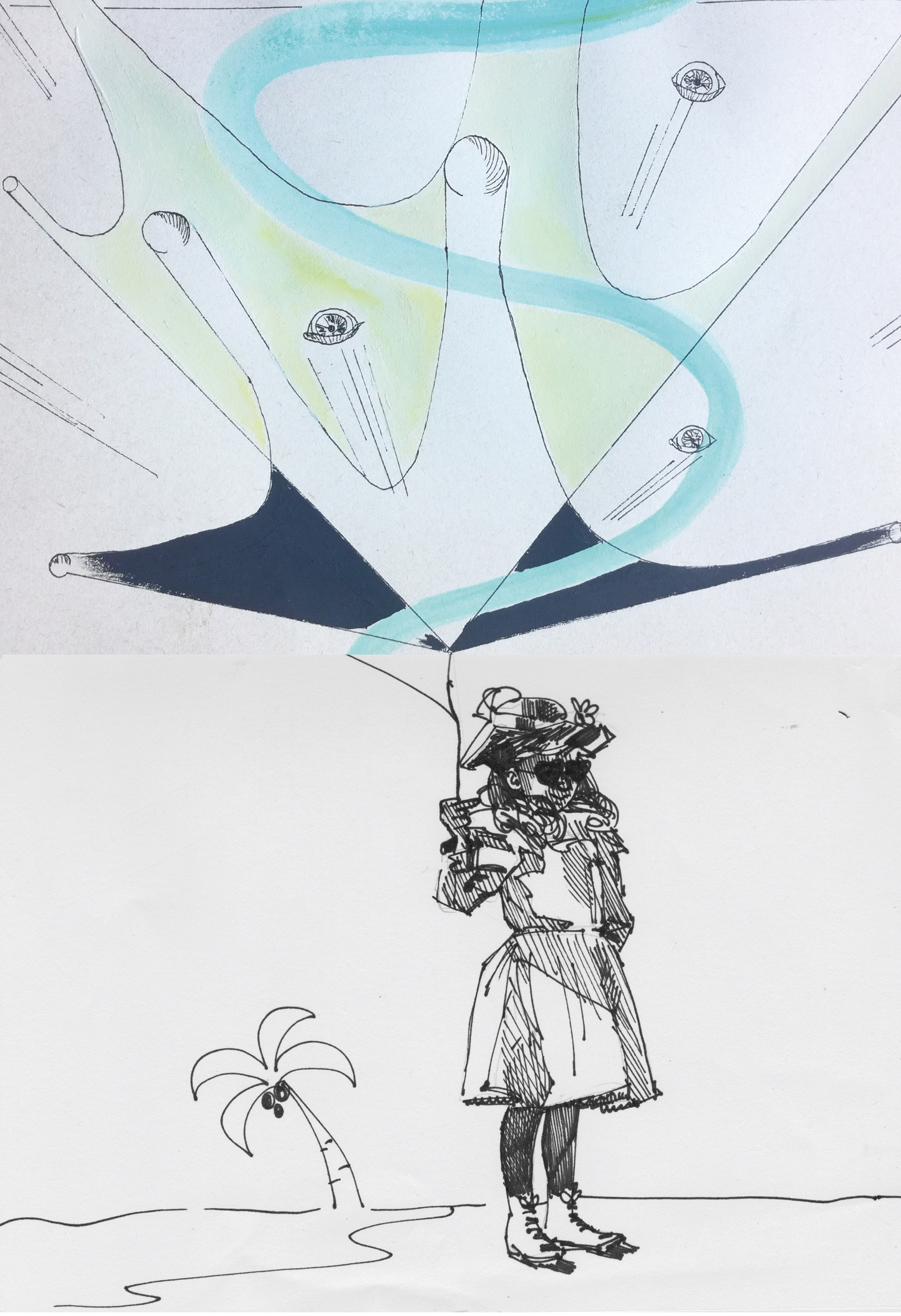 Galerie Bea-Ba — Giulia Andreani /  Delphine Trouche, Cadavre exquis