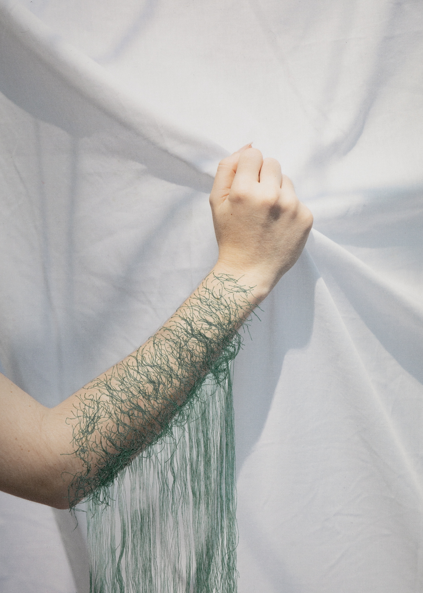 thirteen, 2009 — unique pigment inkjet print on cotton, 2022, on 10”x14” image on 17”x22” sheet