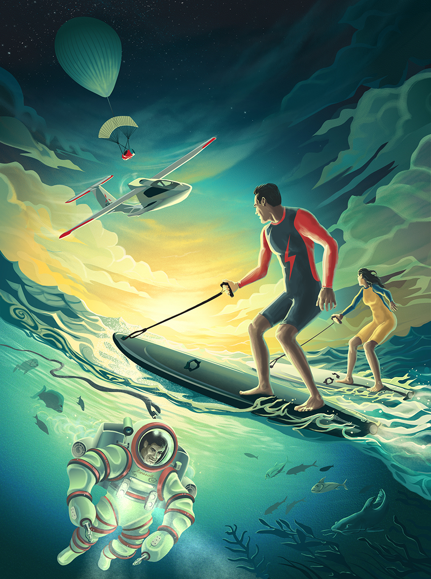 Popular Mechanics Editorial Illustration